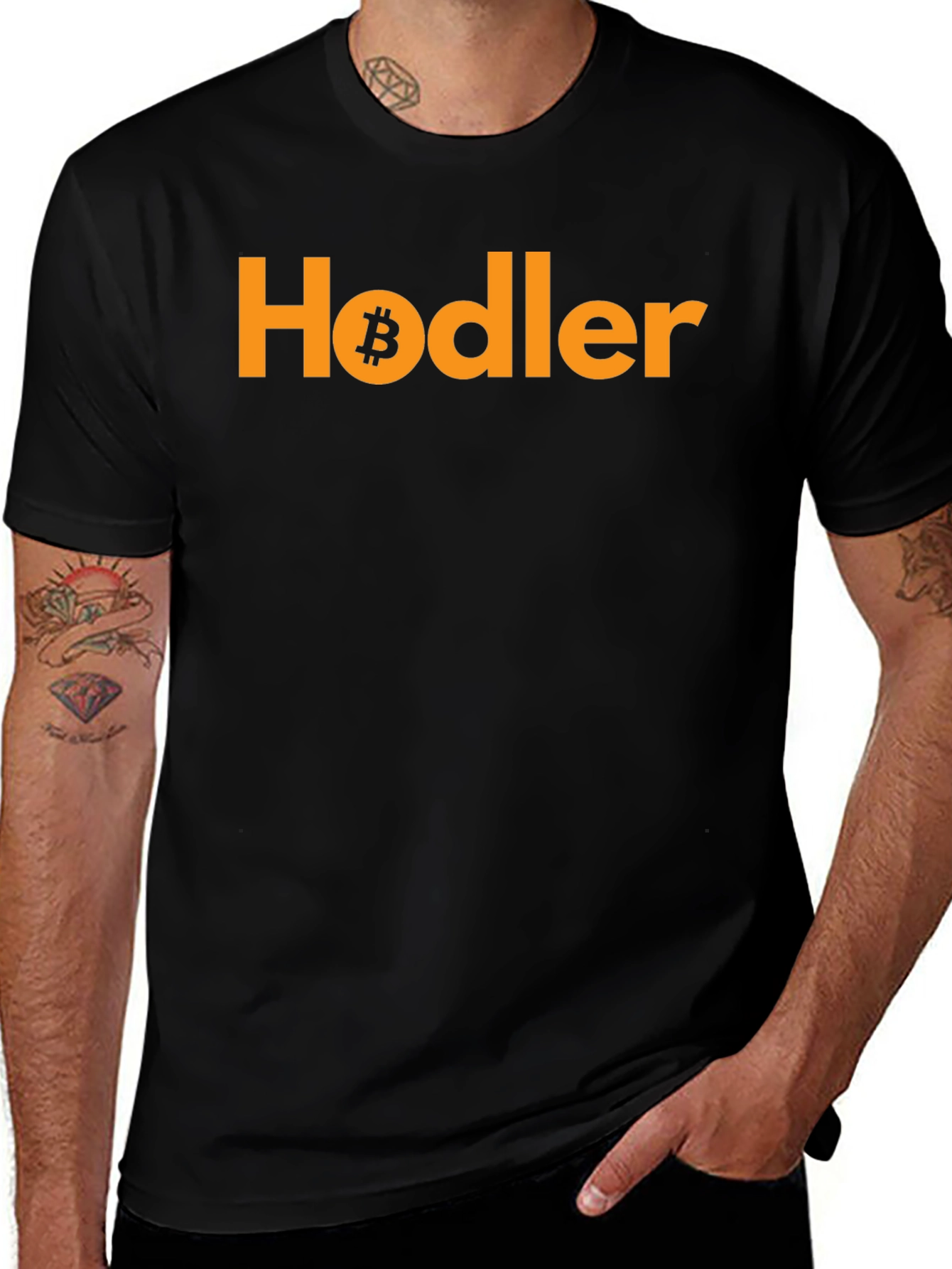 Hodler Bitcoin Crypto T-Shirt - Black