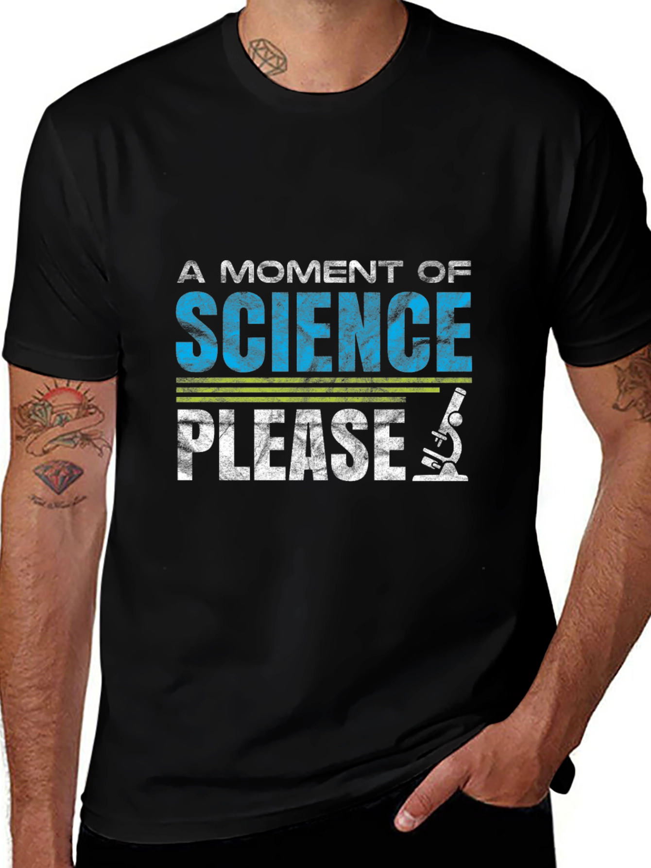 Science Please Graphic T-Shirt