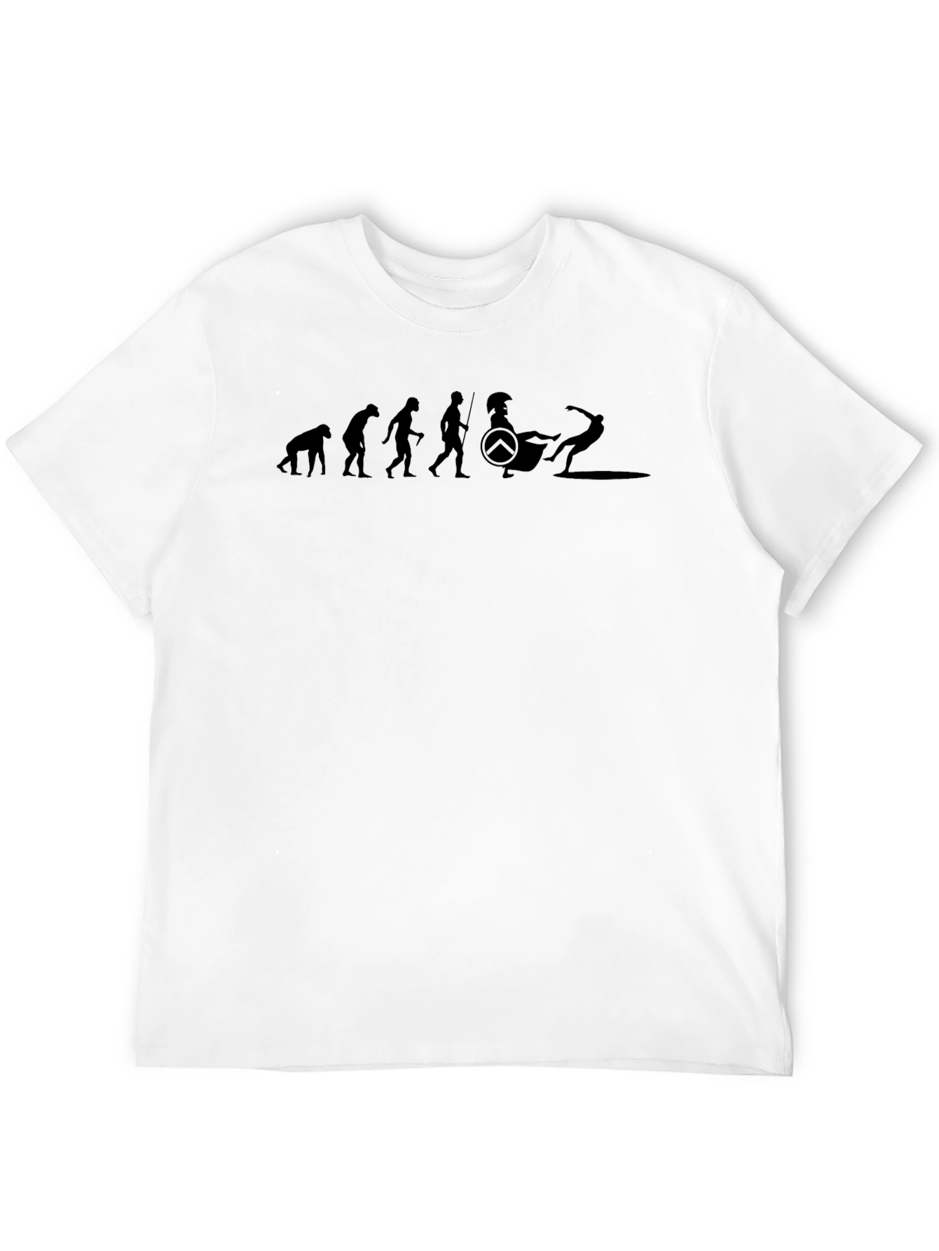 Evolution of a Spartan Funny Graphic T-Shirt