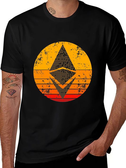 Ethereum Sunset T-Shirt - Crypto Vintage Style