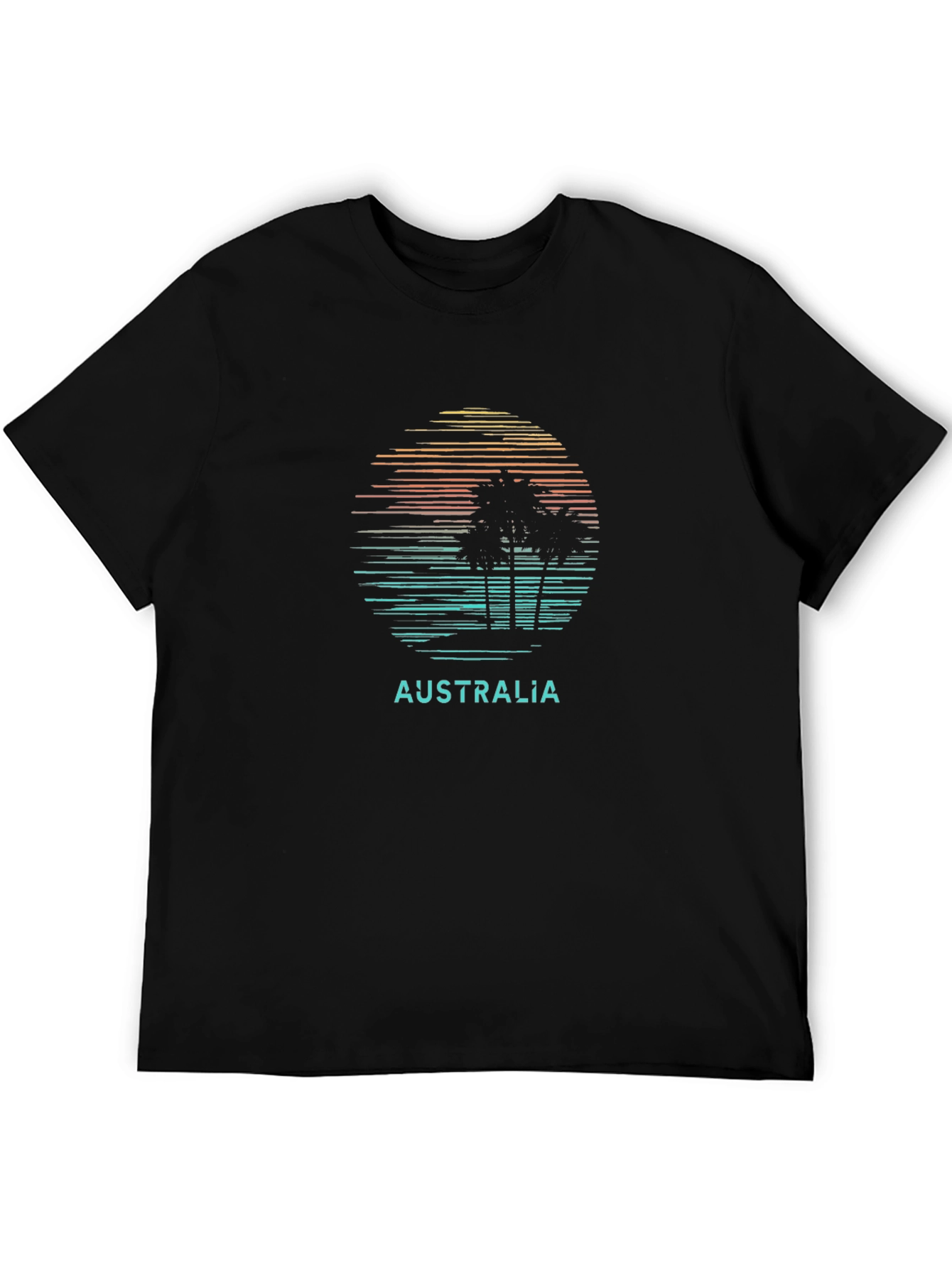 Australia Sunset Palm Tree T-Shirt