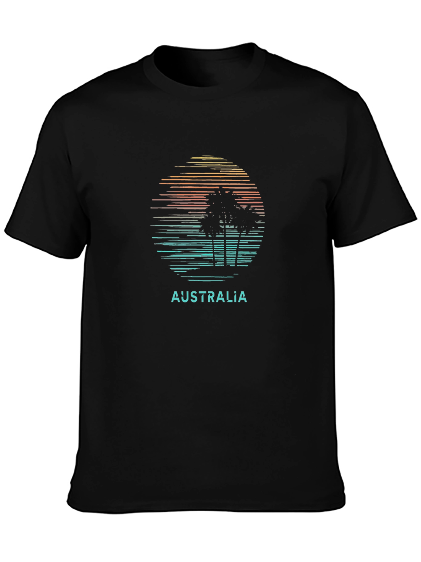 Australia Sunset Palm Tree T-Shirt