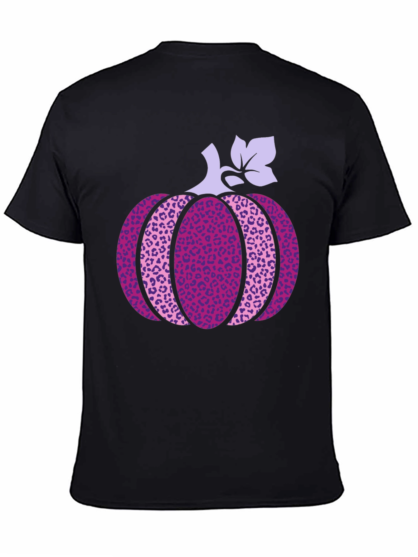 Pumpkin Leopard Print Graphic Tee