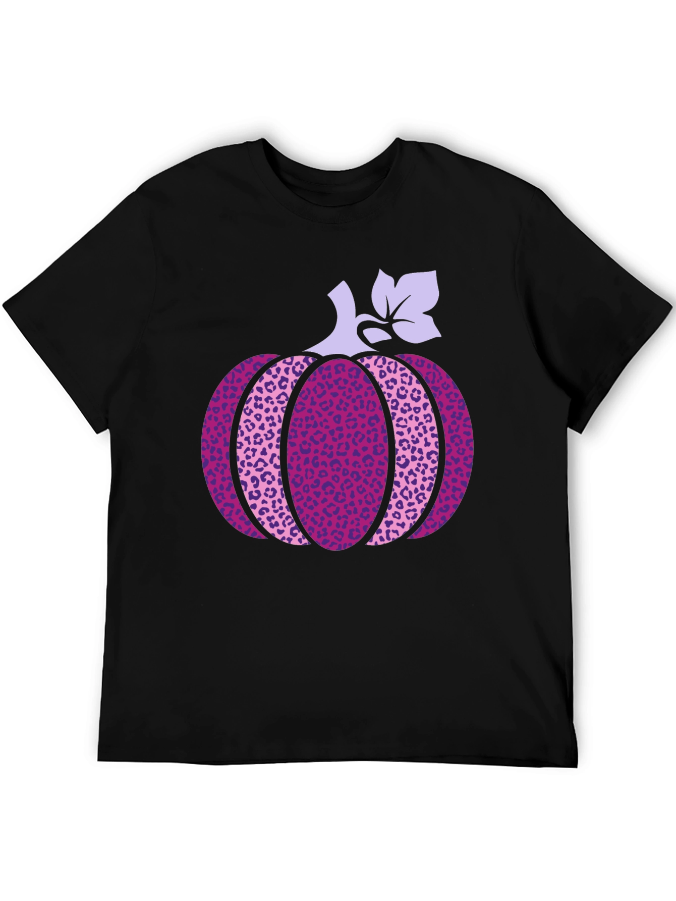 Pumpkin Leopard Print Graphic Tee