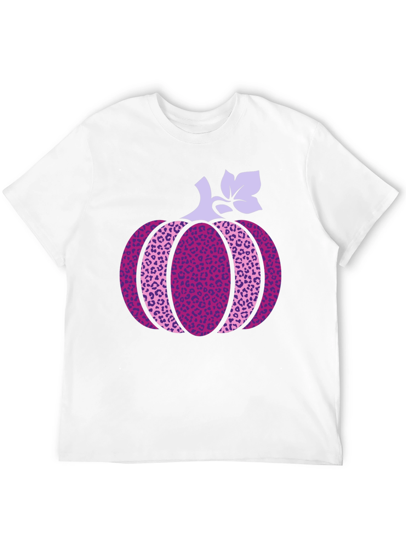 Pumpkin Leopard Print Graphic Tee