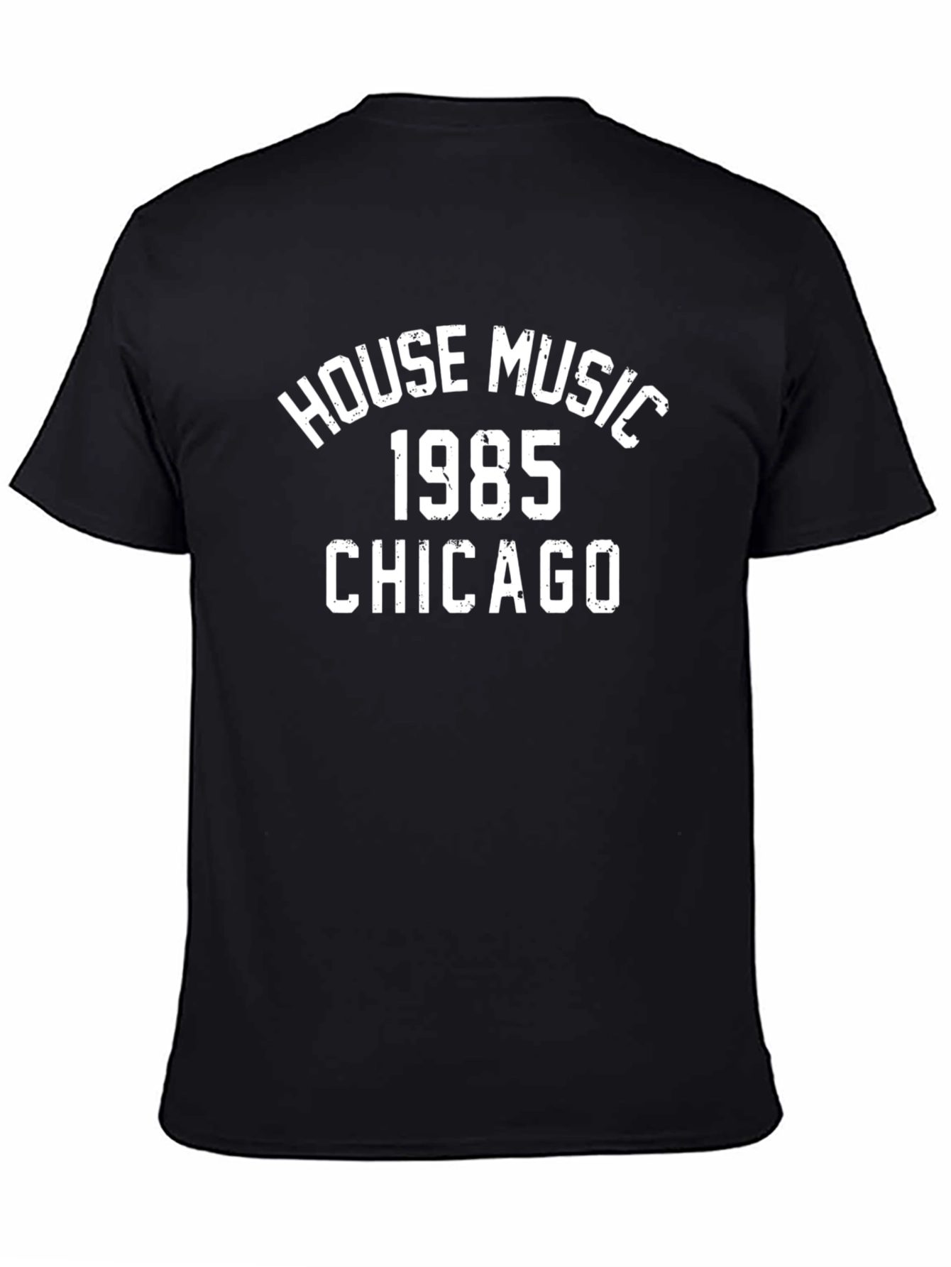 House Music 1985 Chicago Black T-Shirt