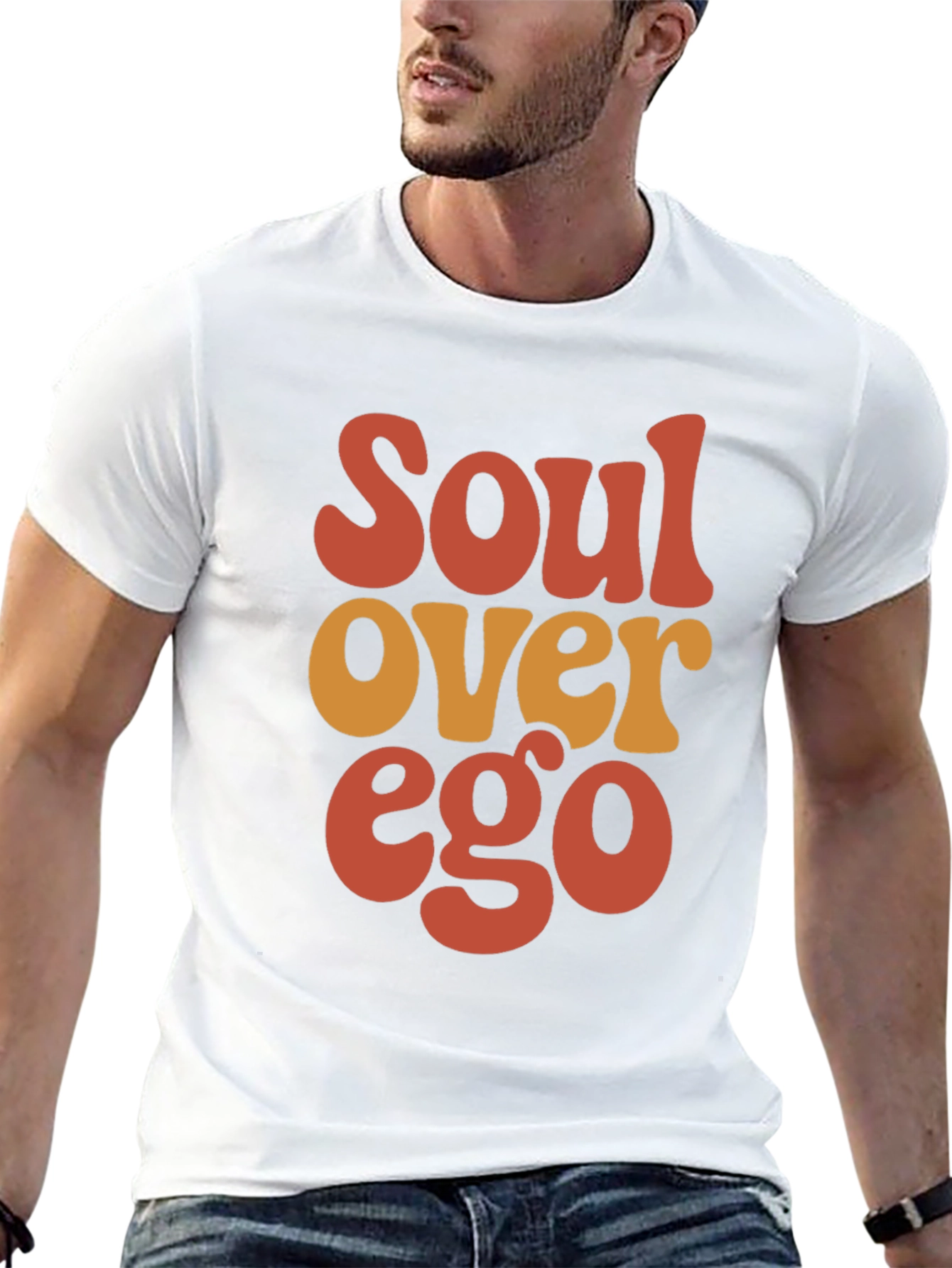 Soul Over Ego Graphic Tee - Retro Design