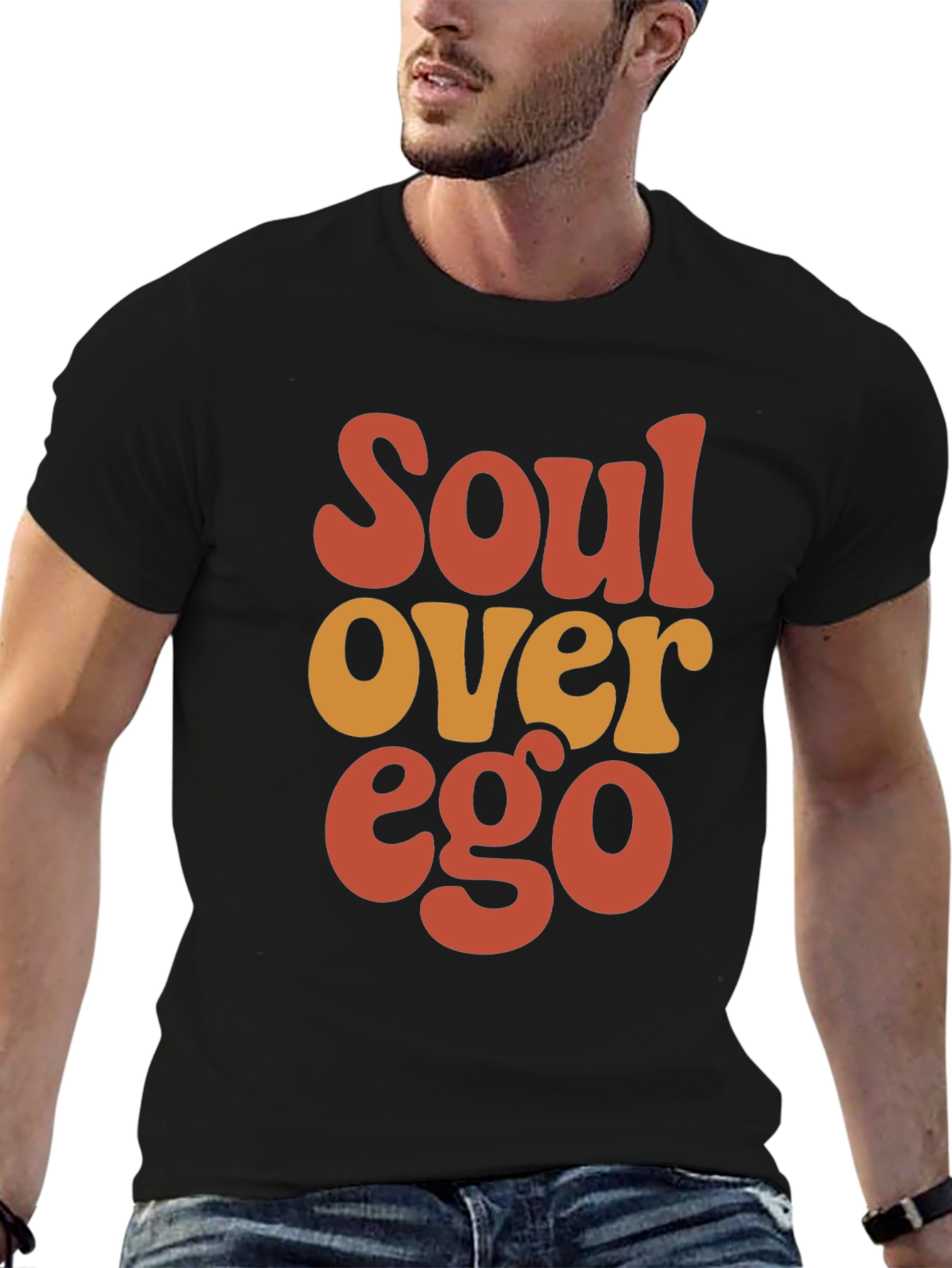 Soul Over Ego Graphic Tee - Retro Design