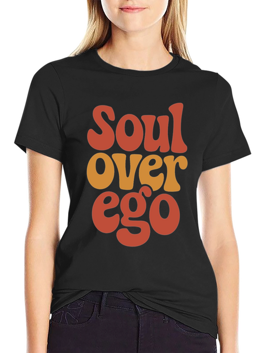 Soul Over Ego Graphic Tee - Retro Design
