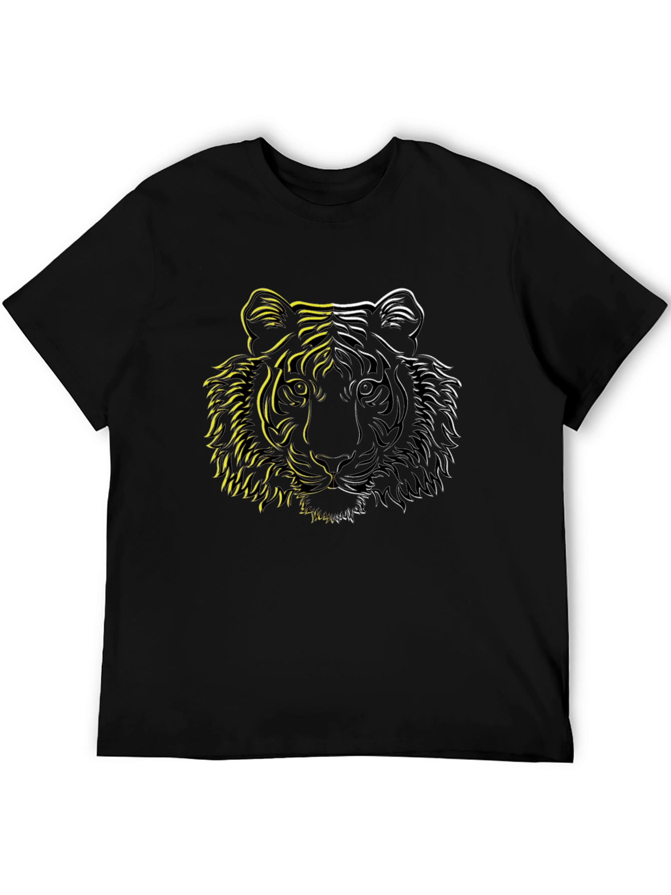 Tiger Graphic Tee - Stylish Black T-Shirt