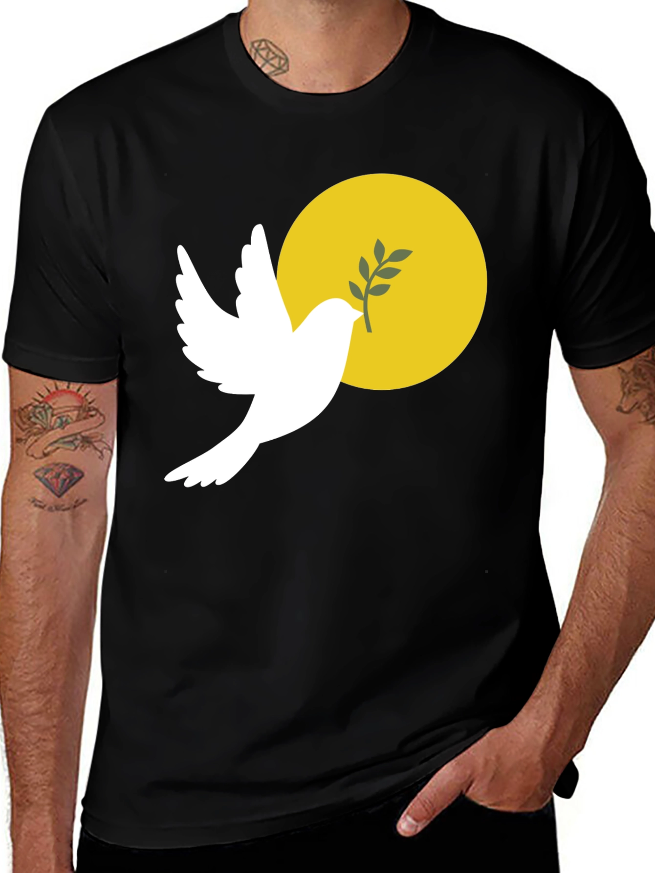 Peace Dove T-Shirt - Symbolic Graphic Tee