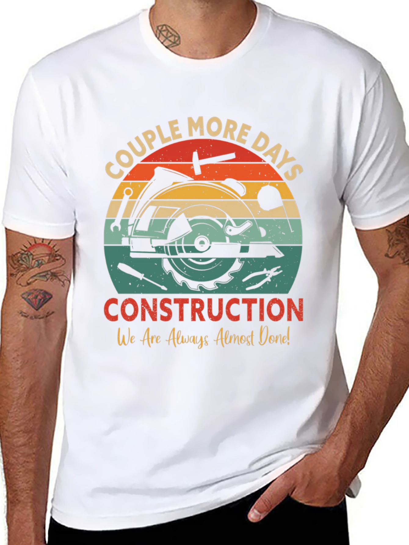 Construction T-Shirt: Couple More Days Design