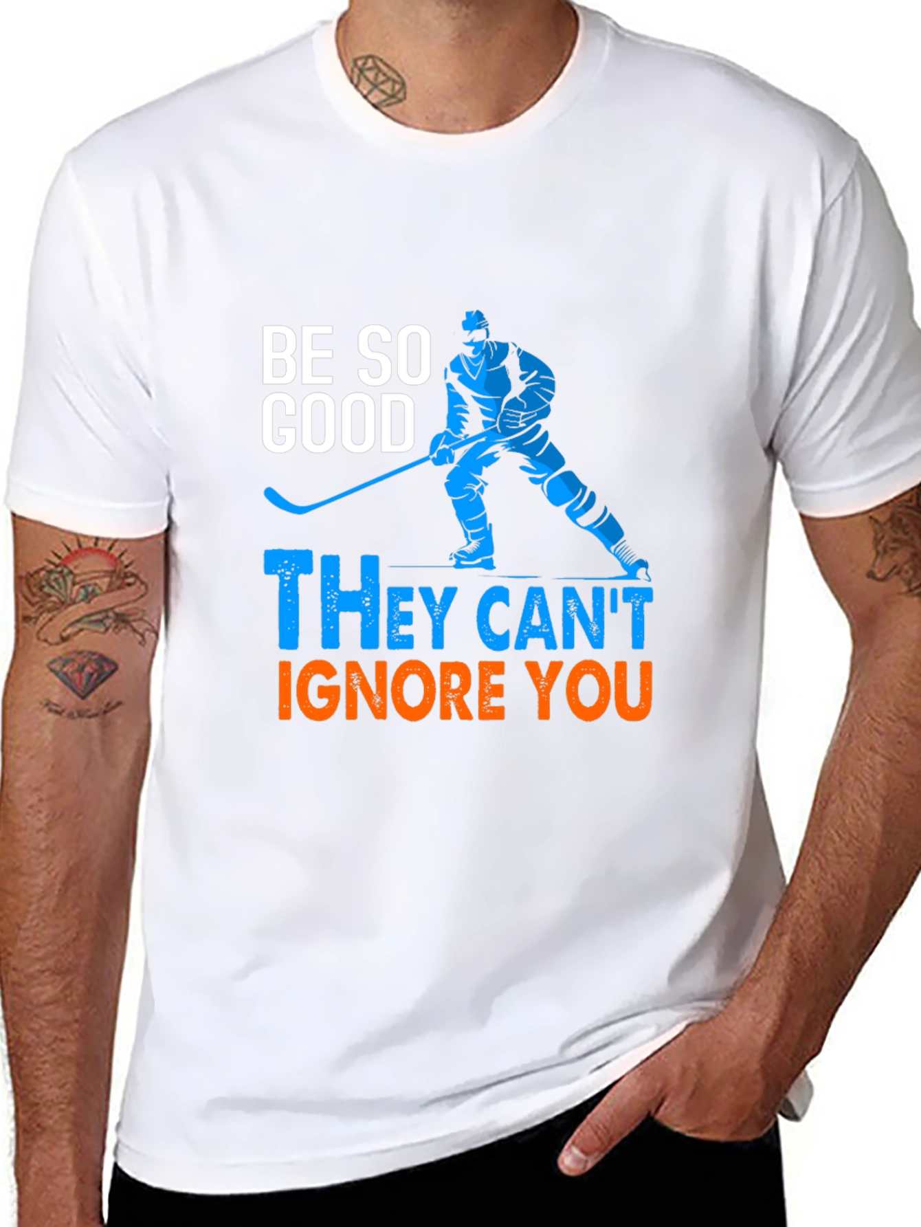 Hockey Player Graphic T-Shirt - Be So Good