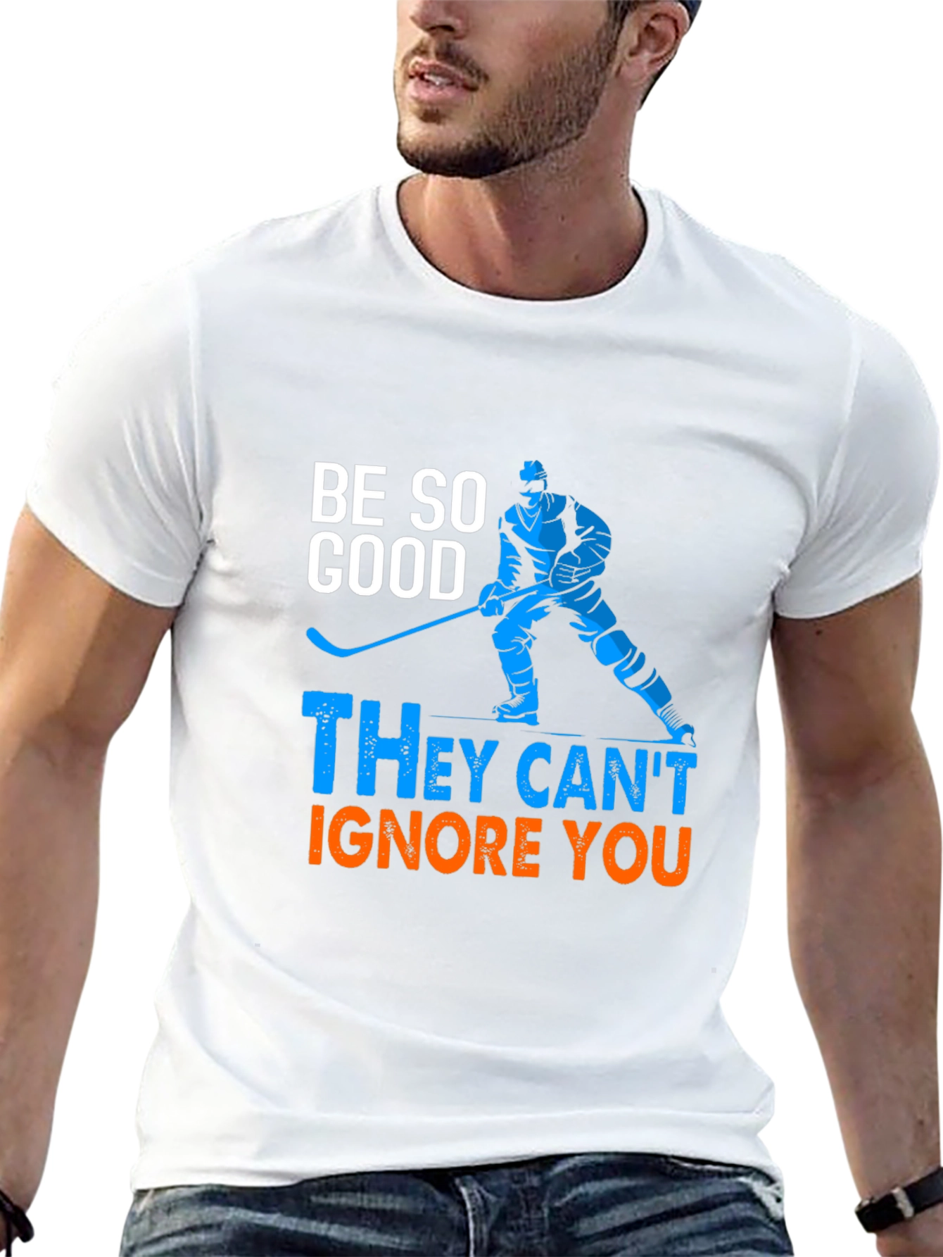 Hockey Player Graphic T-Shirt - Be So Good