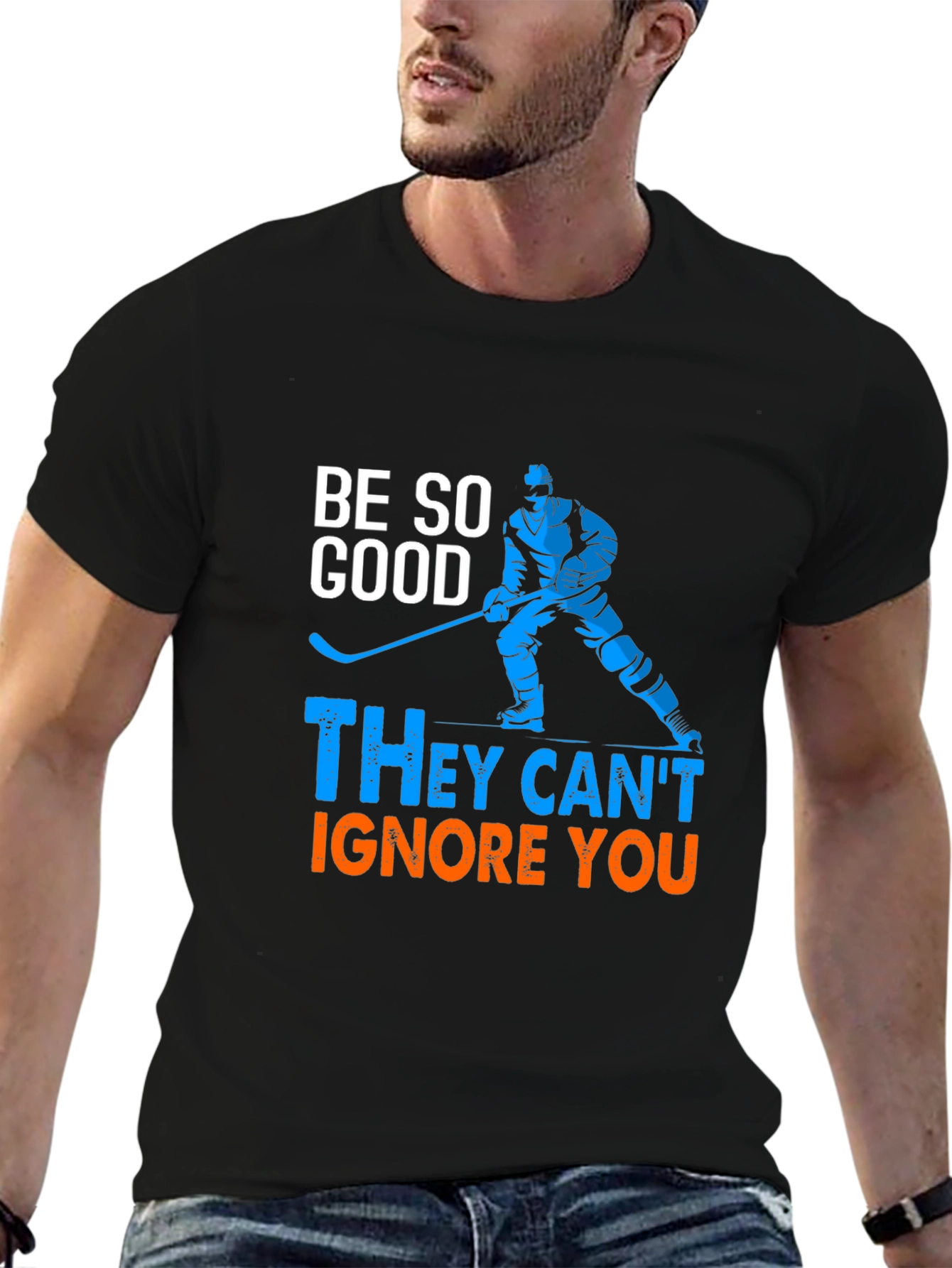 Hockey Player Graphic T-Shirt - Be So Good