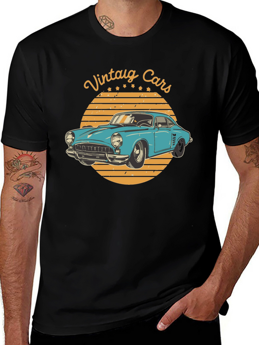 Vintage Cars Graphic Tee - Retro Auto T-Shirt