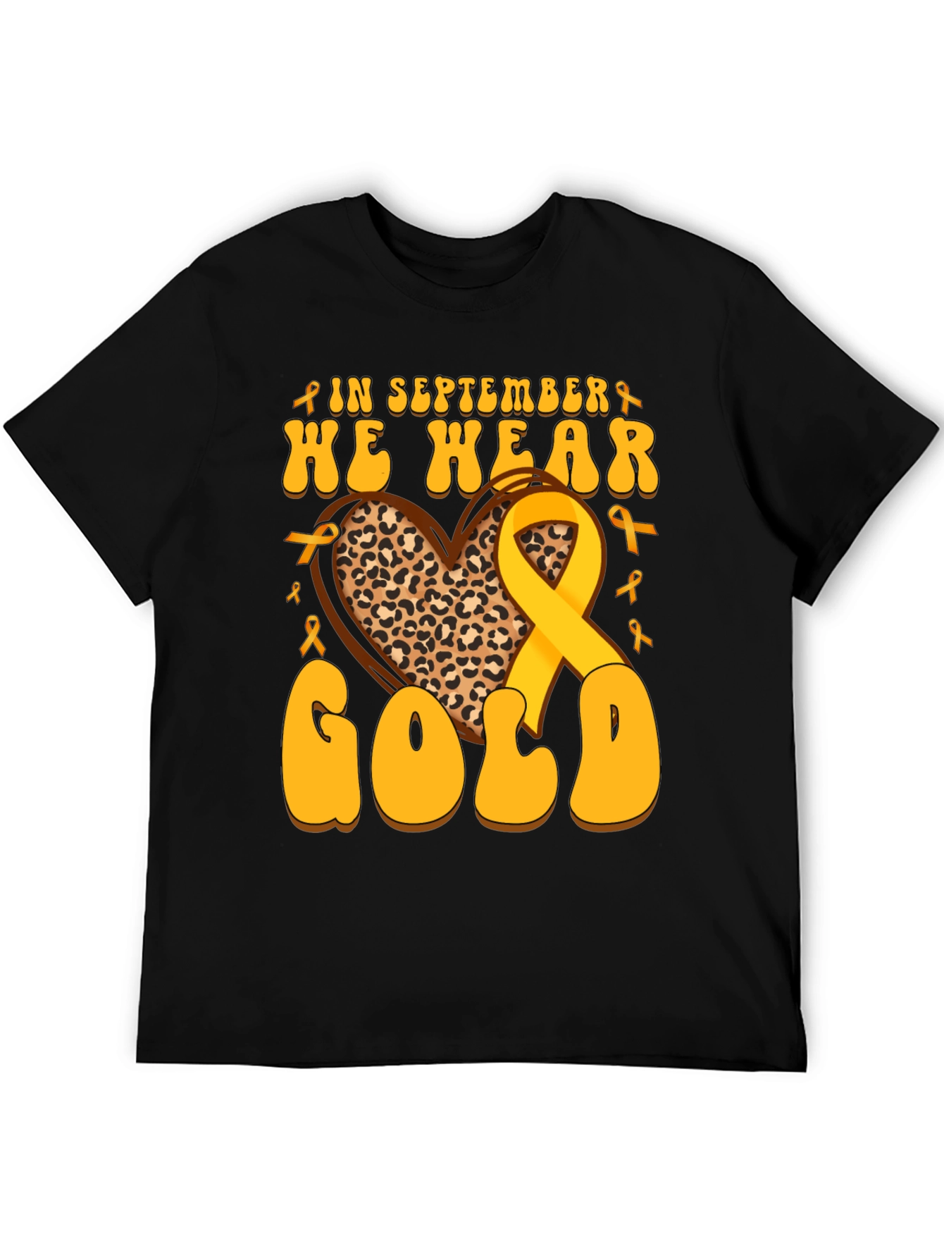 In September We Wear Gold Childhood Cancer Awareness T-Shirt