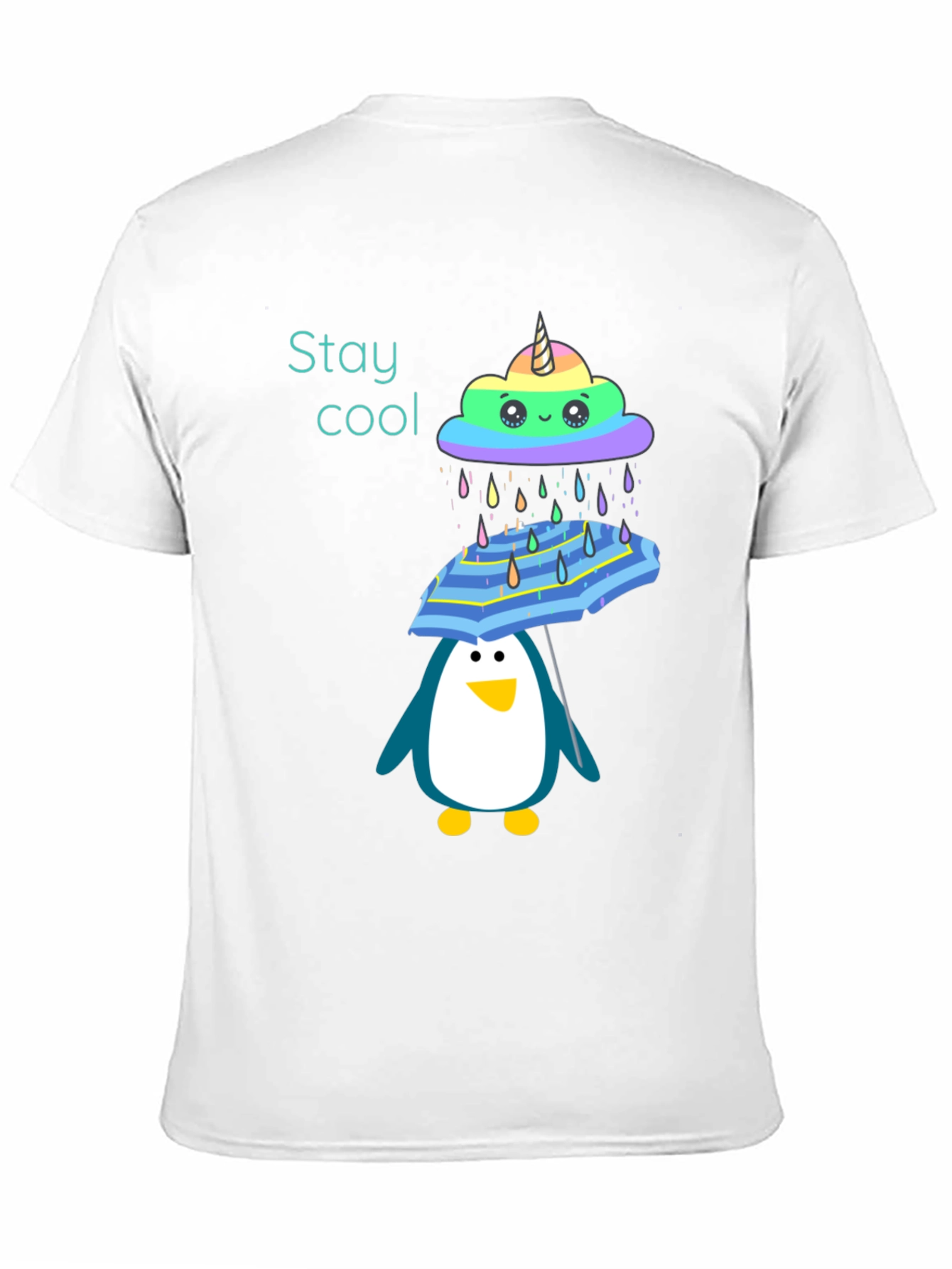 Stay Cool Penguin Umbrella T-Shirt
