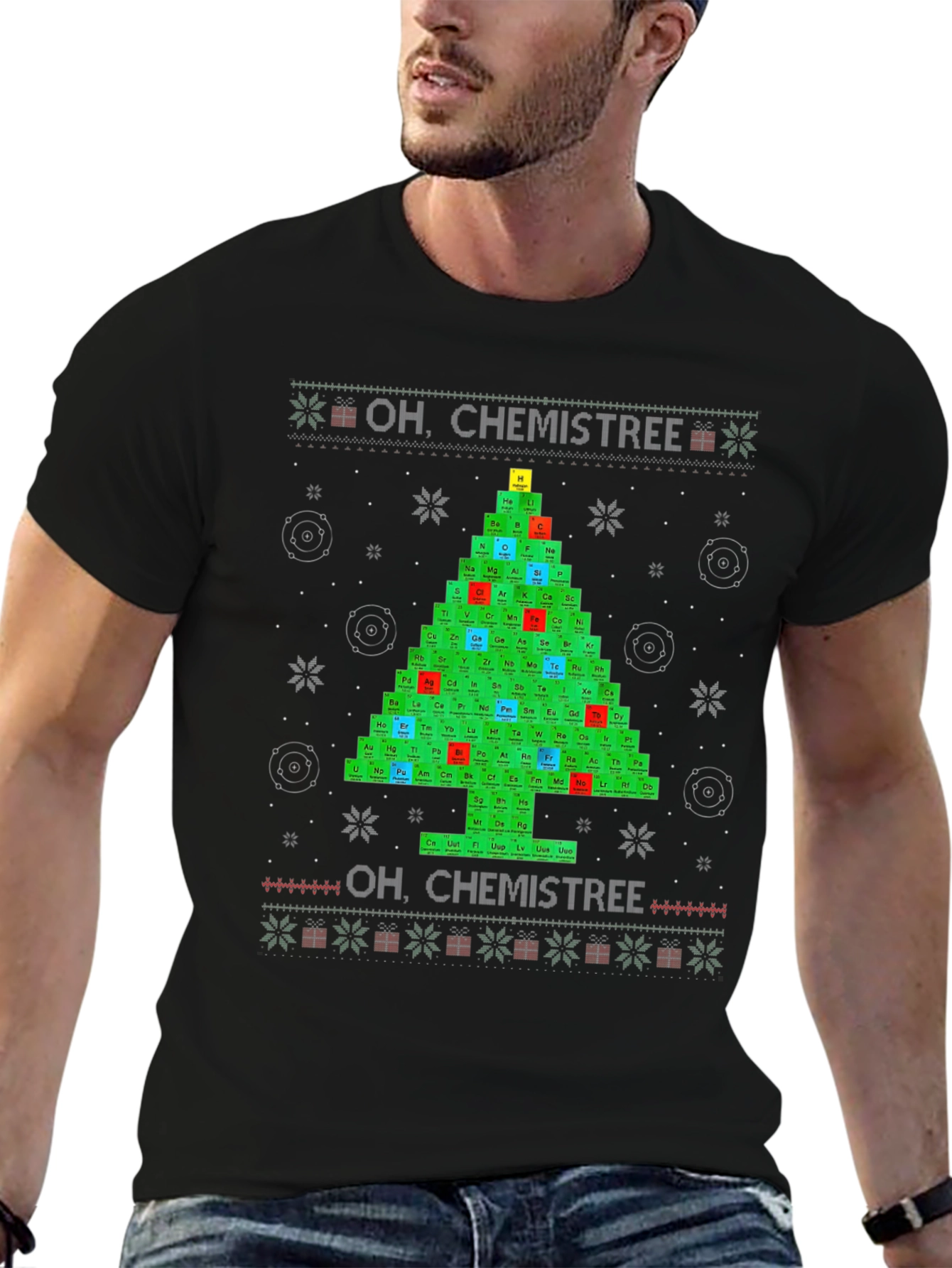Oh Chemistree Periodic Table Christmas T-Shirt