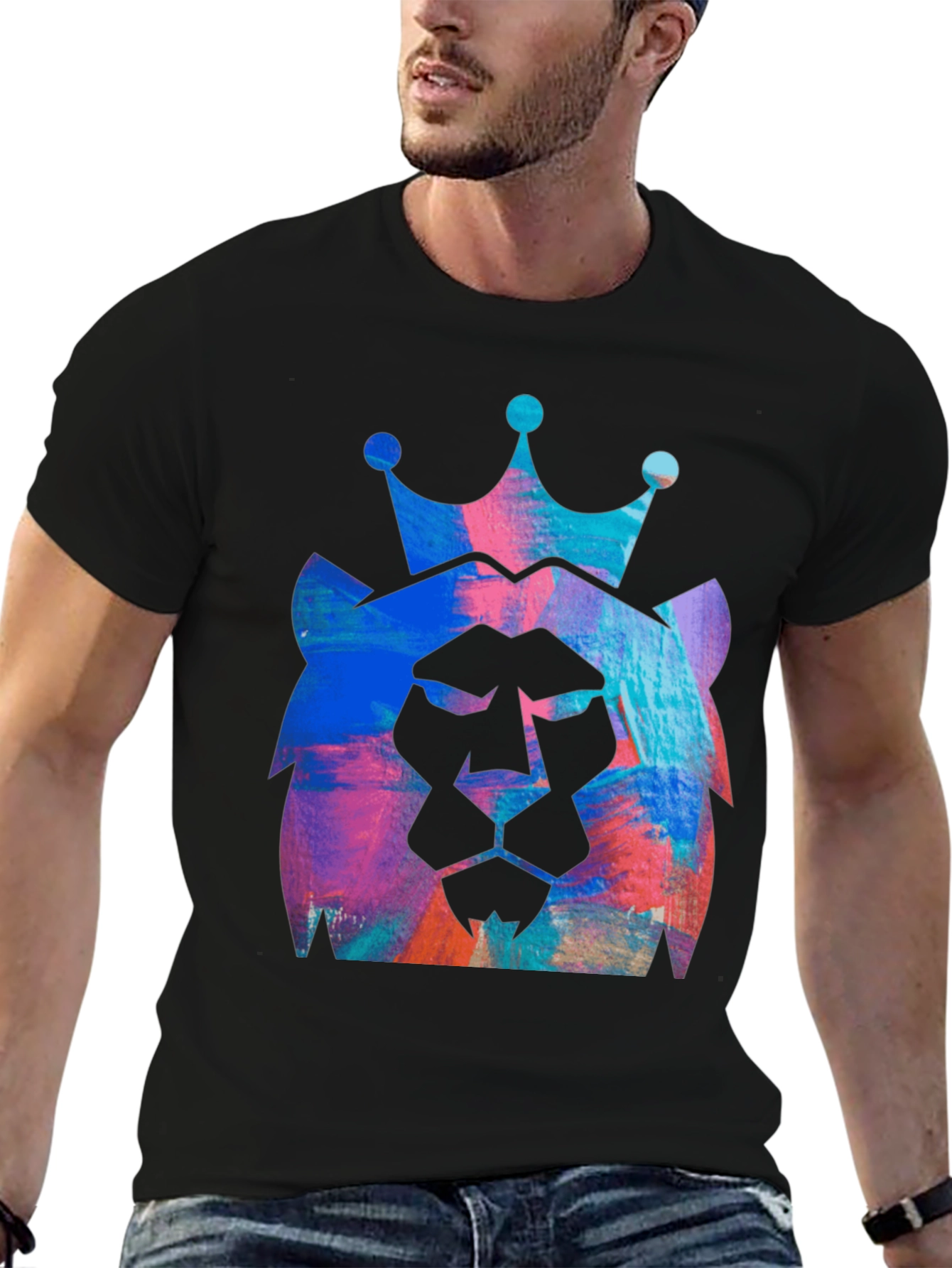 Lion King Graphic Tee - Mens Black T-Shirt