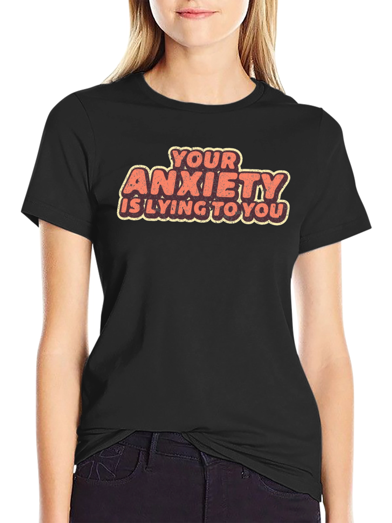 Anxiety Relief Graphic Tee - Black