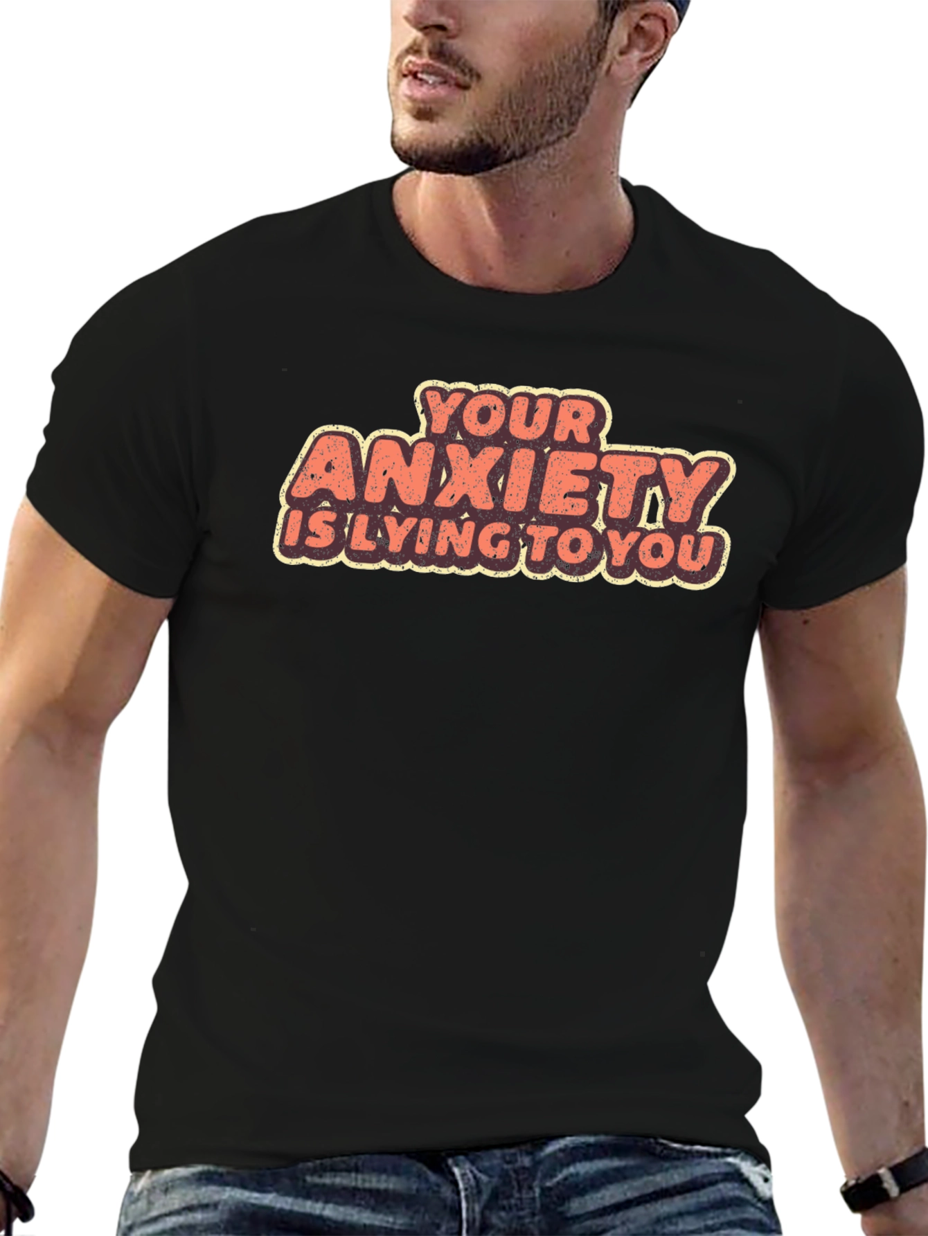 Anxiety Relief Graphic Tee - Black
