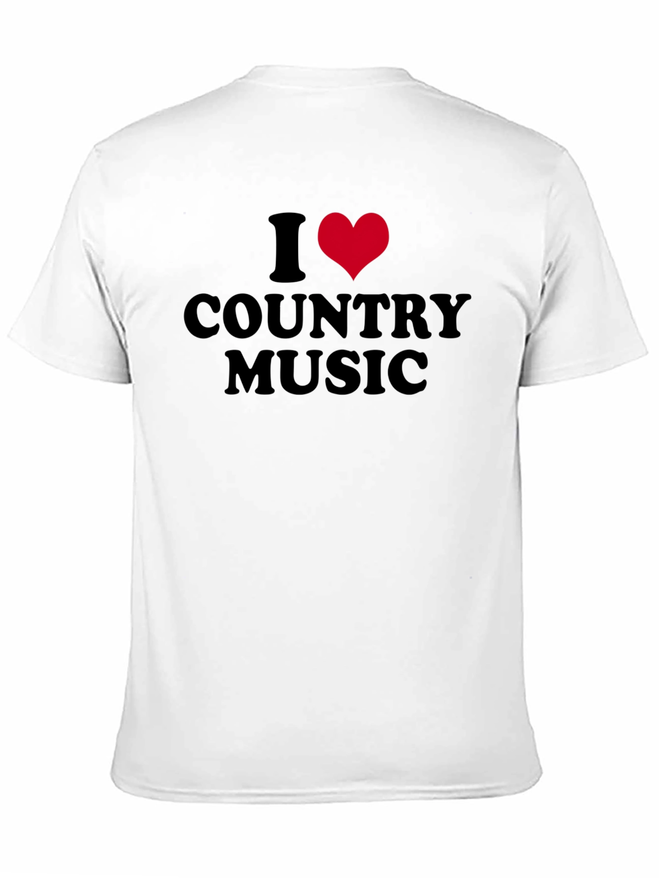 I Heart Country Music Black T-Shirt