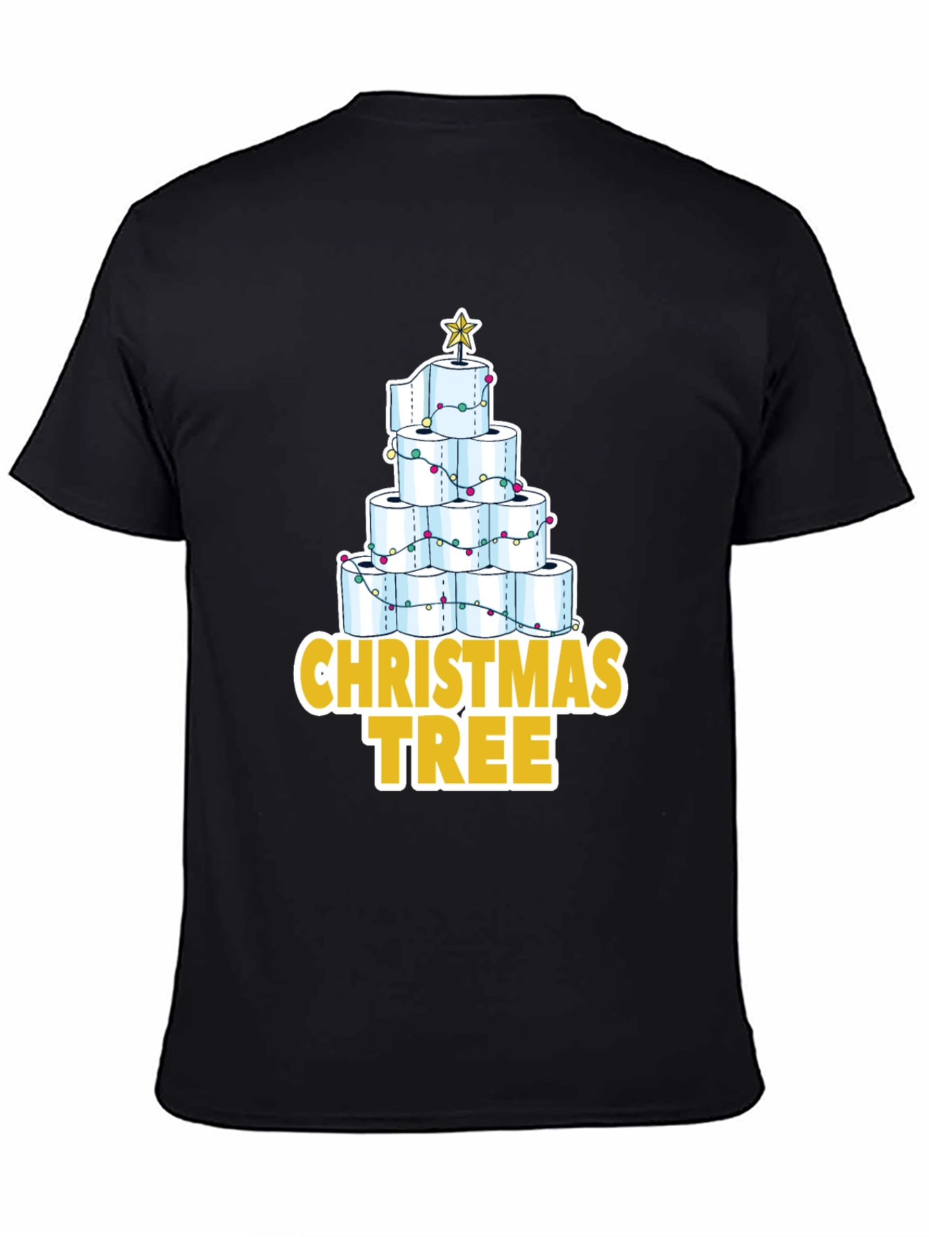 Toilet Paper Christmas Tree T-Shirt Funny Holiday Tee