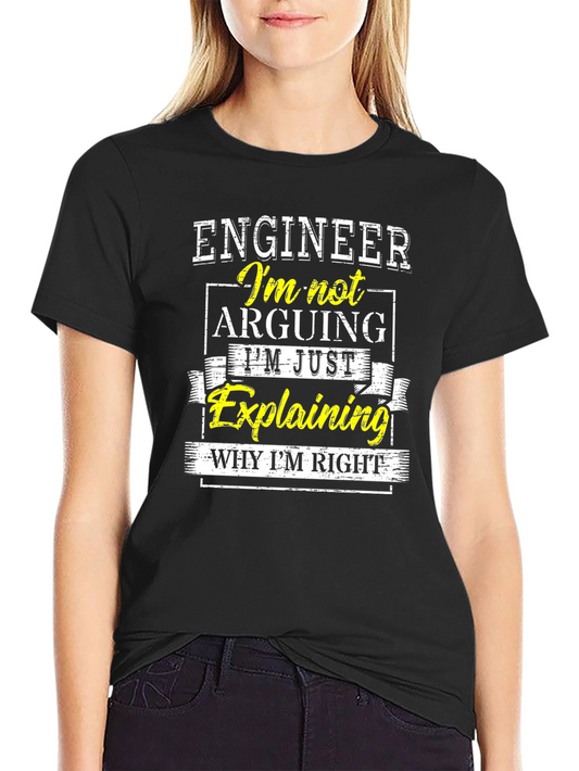 Engineer Explaining T-Shirt - Funny Sarcastic Tee