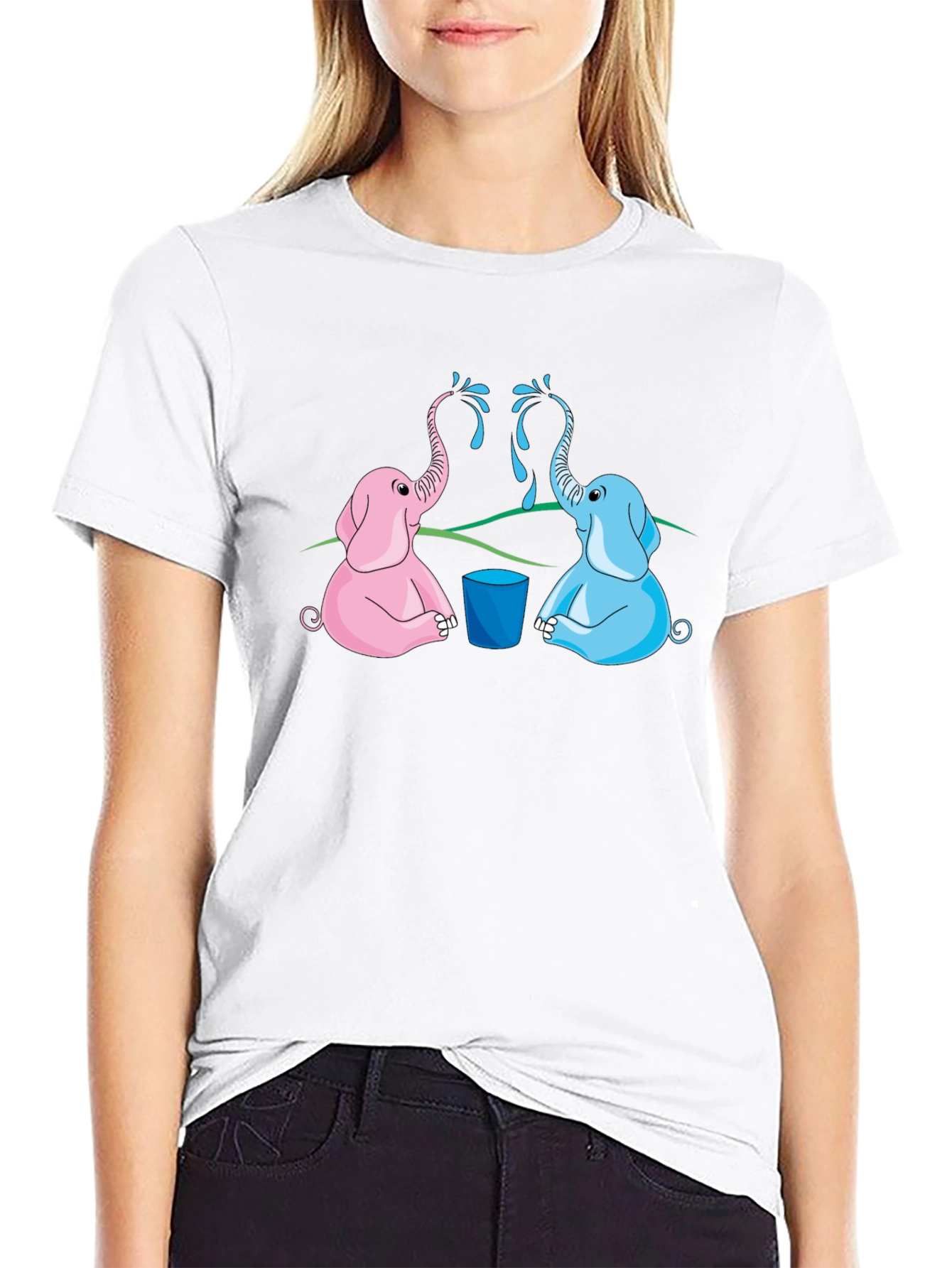 Cute Elephant Gender Reveal T-Shirt