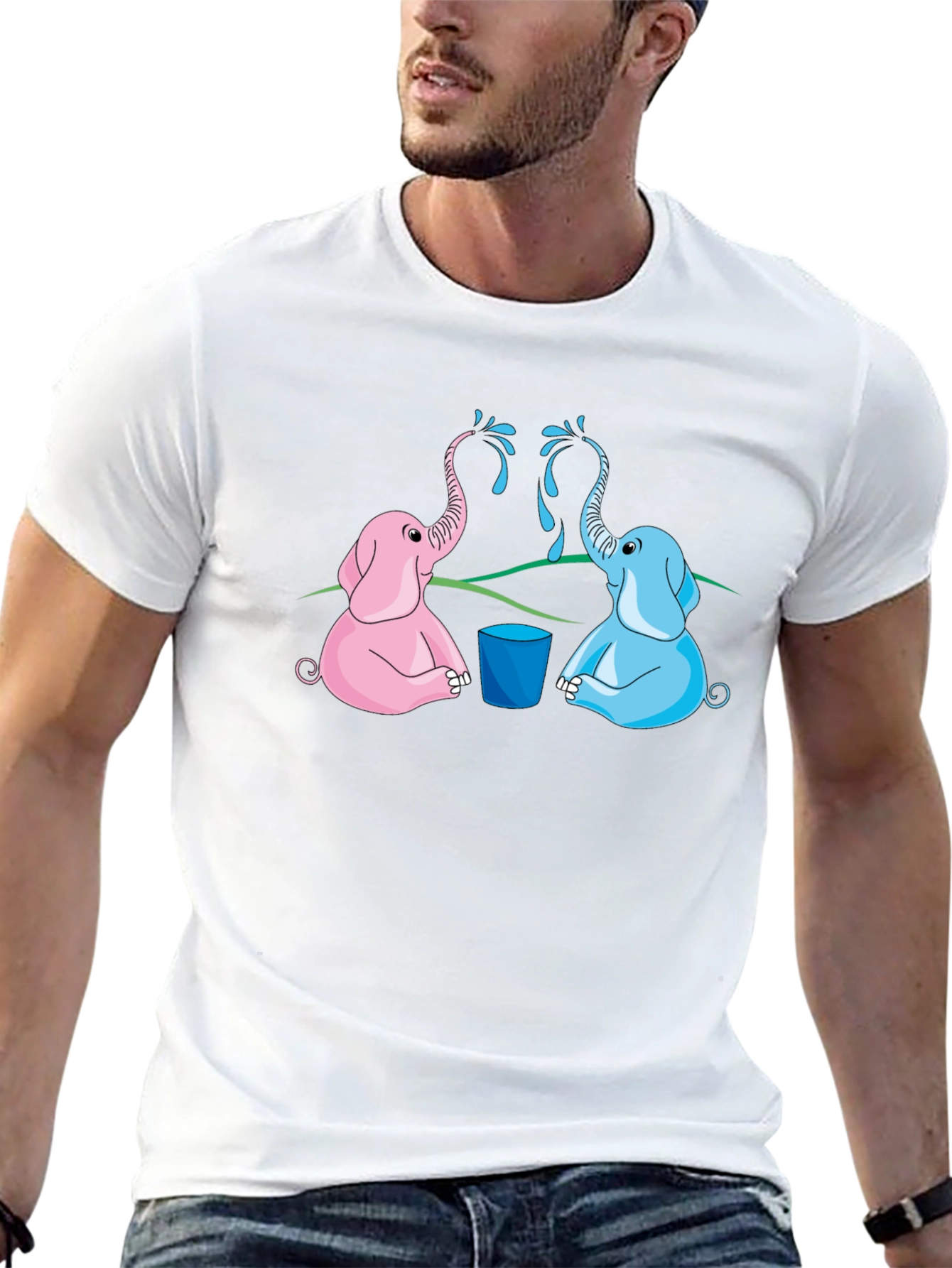 Cute Elephant Gender Reveal T-Shirt