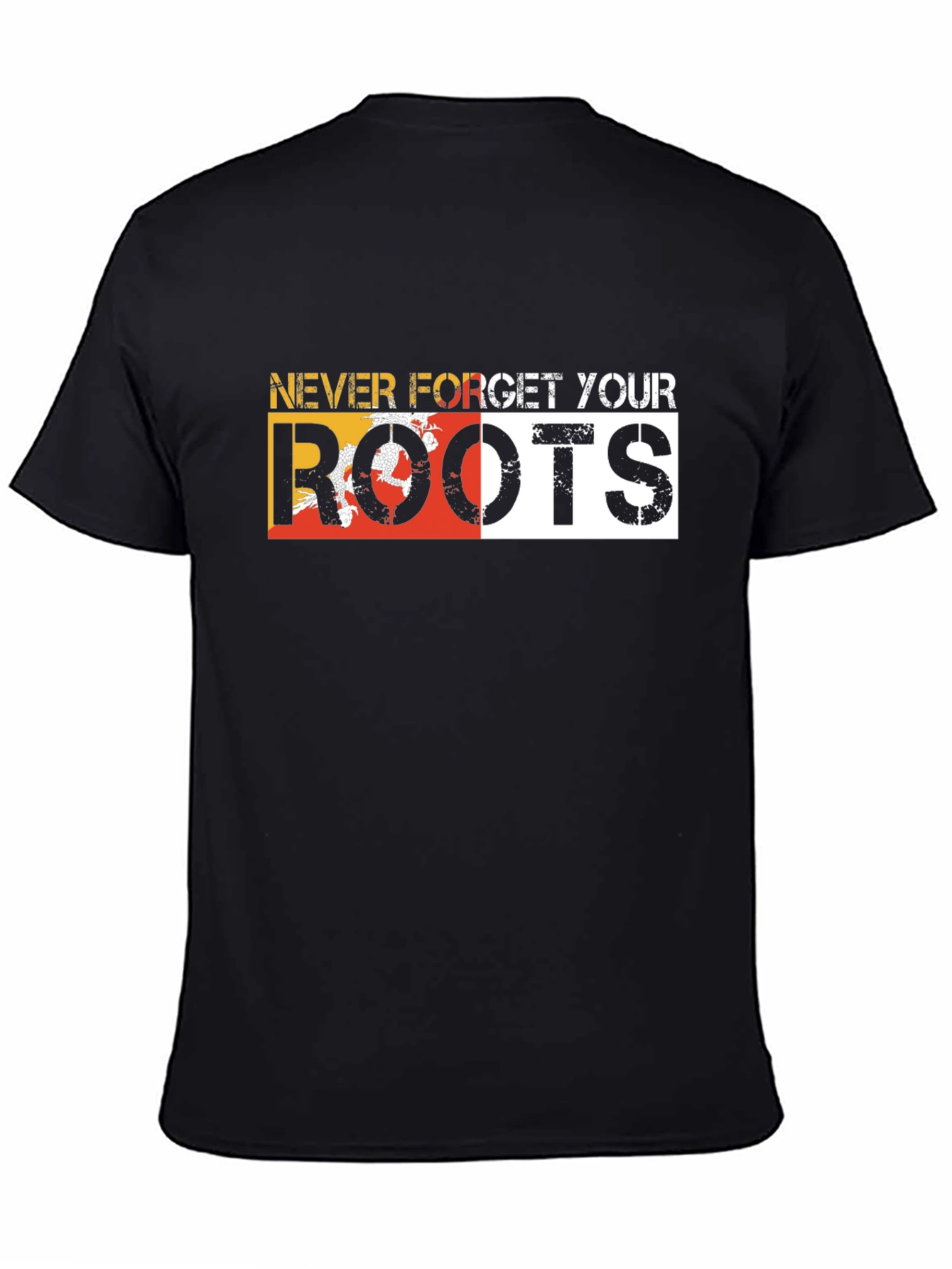 Never Forget Your Roots Graphic Tee - Black