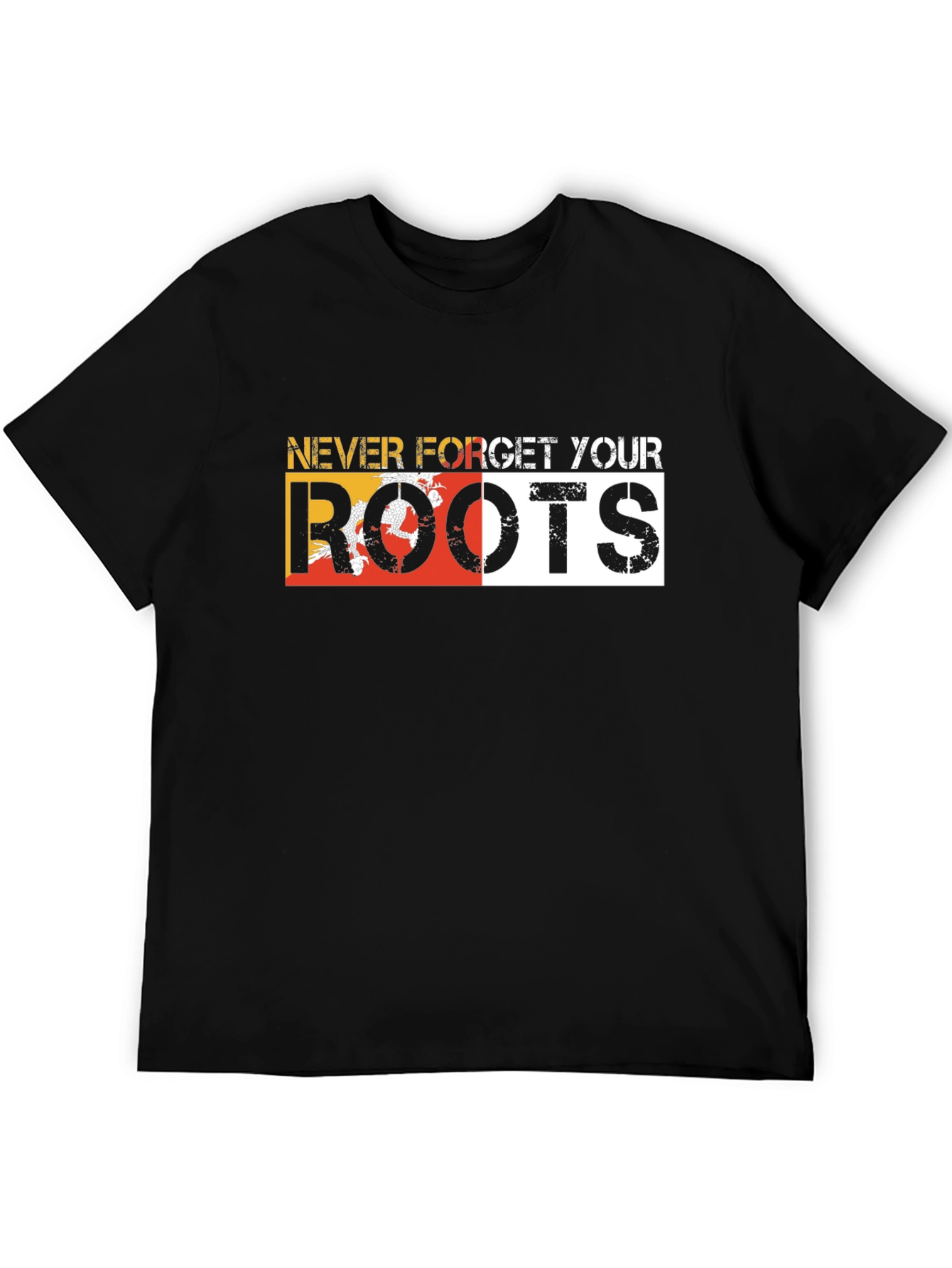 Never Forget Your Roots Graphic Tee - Black