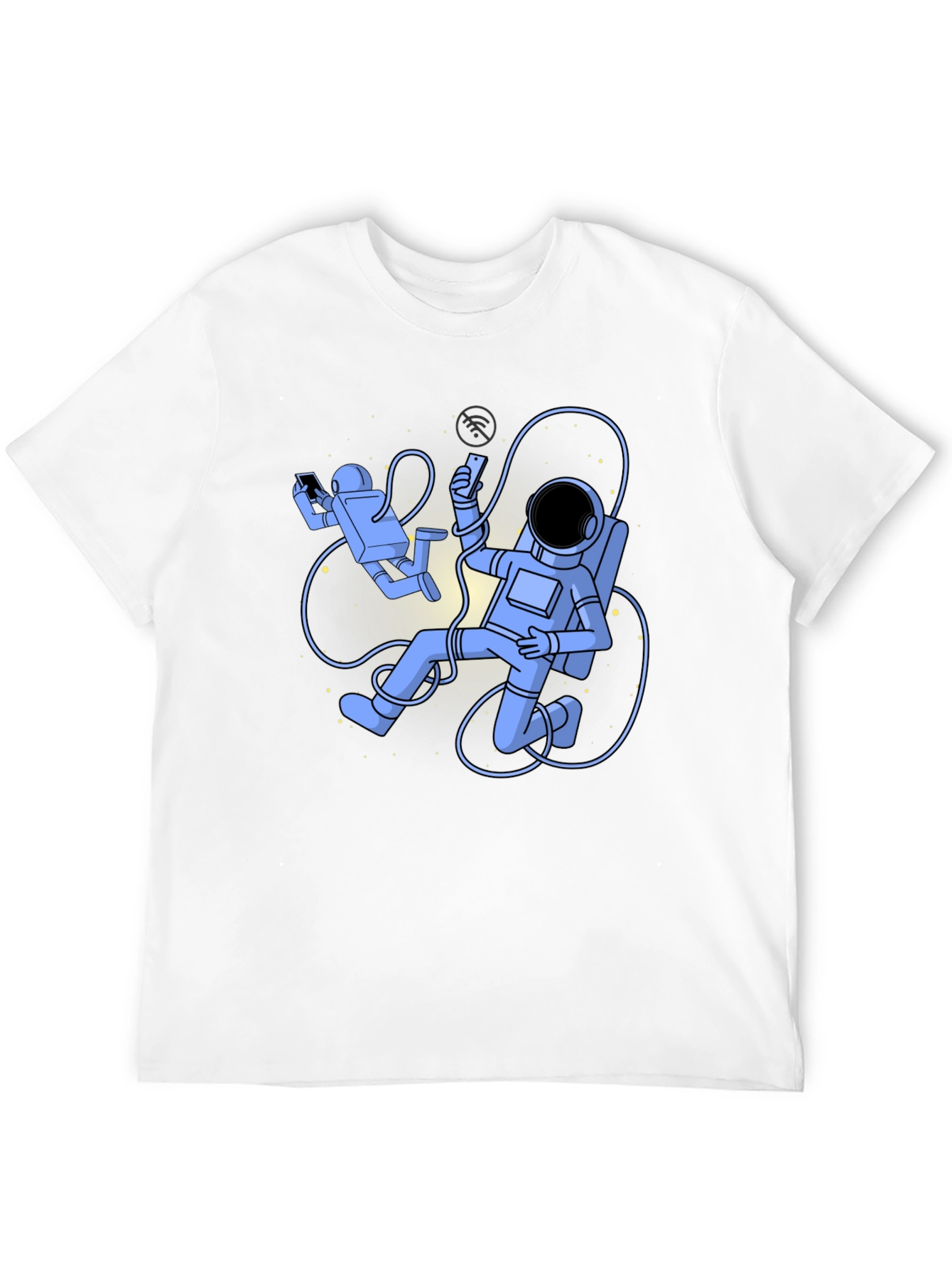 Astronauts On Black T-Shirt