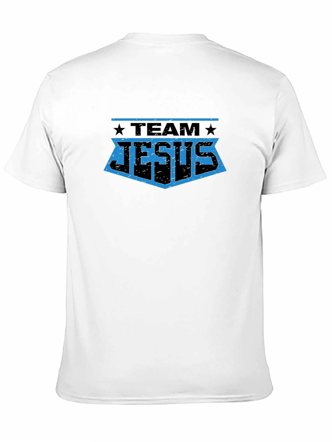Team Jesus Graphic T-Shirt - Black Crew Neck