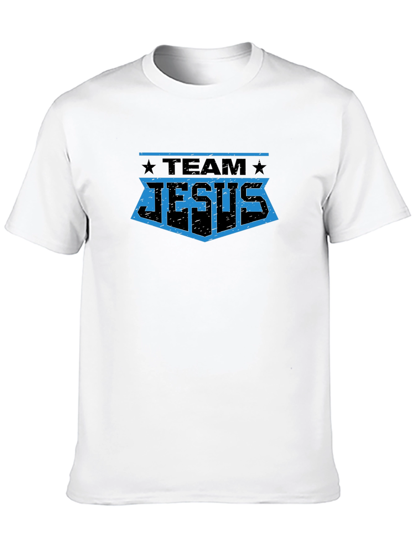 Team Jesus Graphic T-Shirt - Black Crew Neck