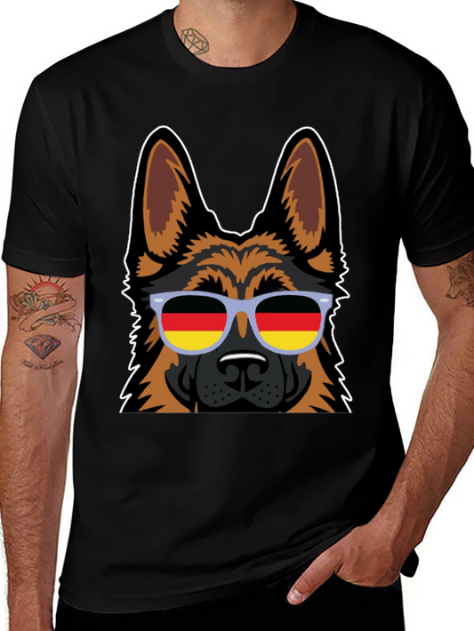 German Shepherd Dog Sunglasses T-Shirt - Cool Graphic Tee