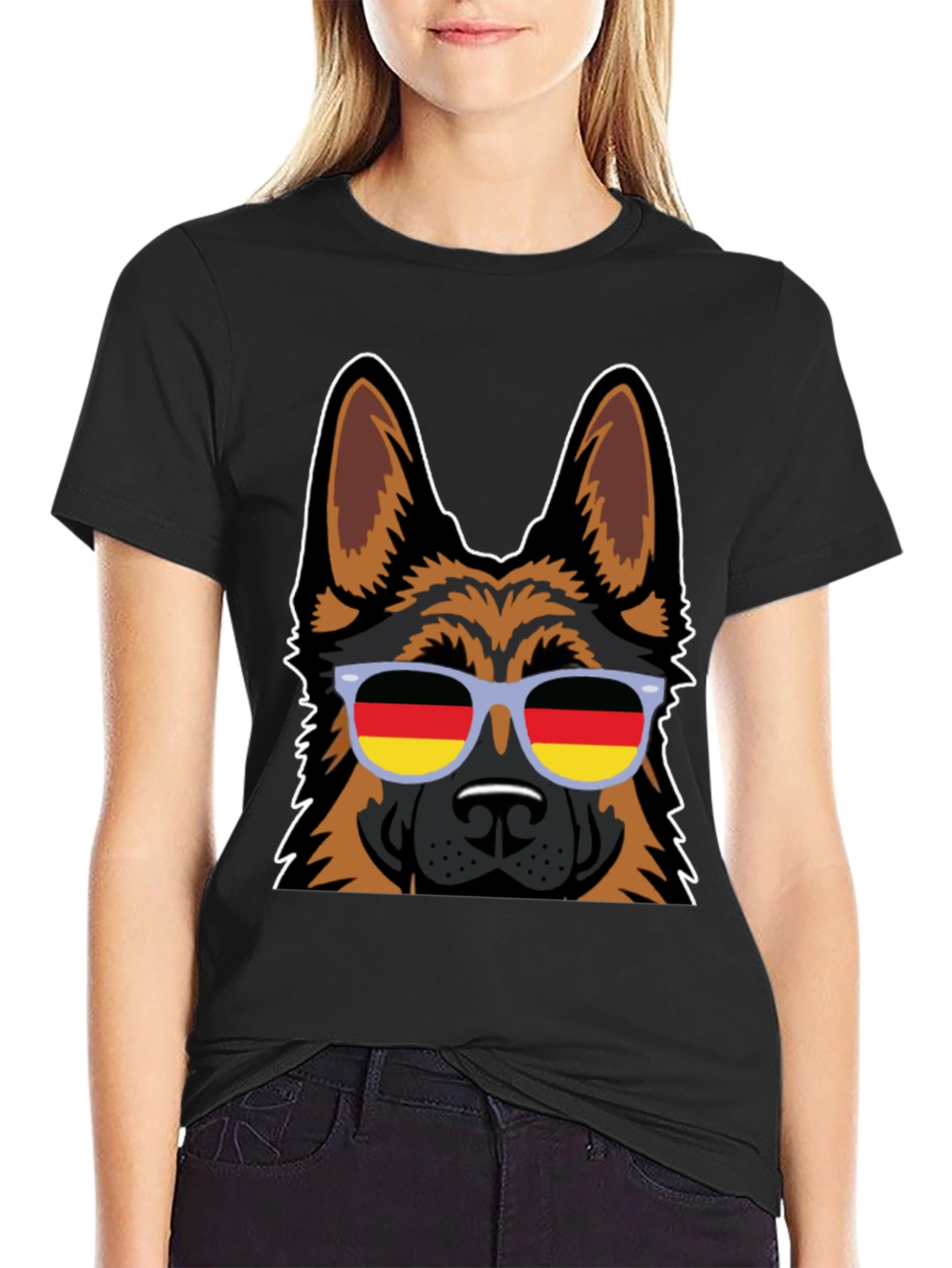 German Shepherd Dog Sunglasses T-Shirt - Cool Graphic Tee