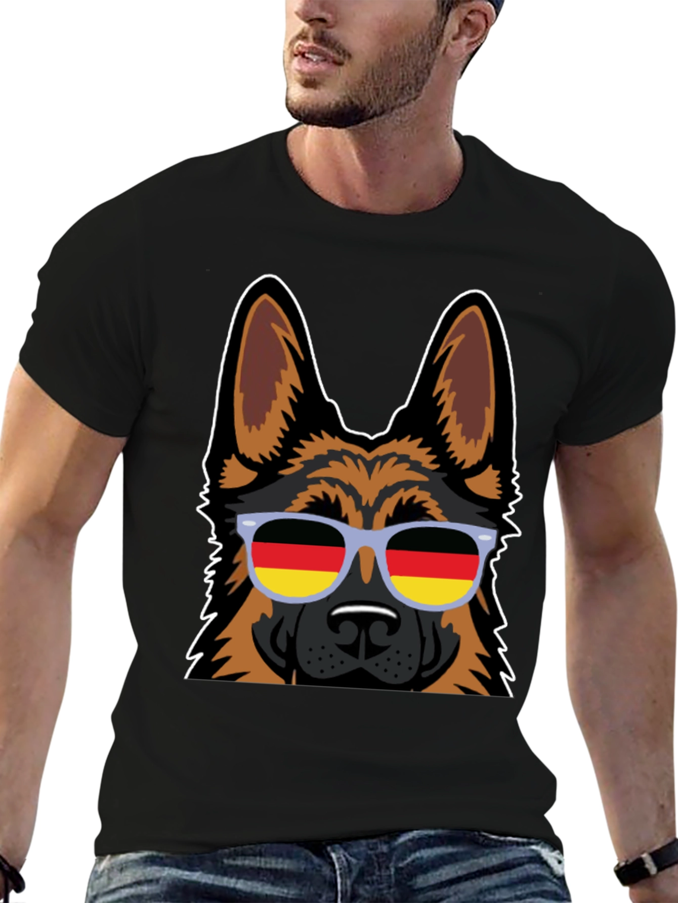 German Shepherd Dog Sunglasses T-Shirt - Cool Graphic Tee
