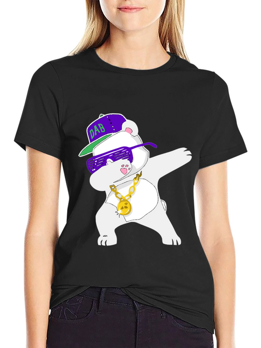 Dabbing Bear T-Shirt Cool Graphic Tee