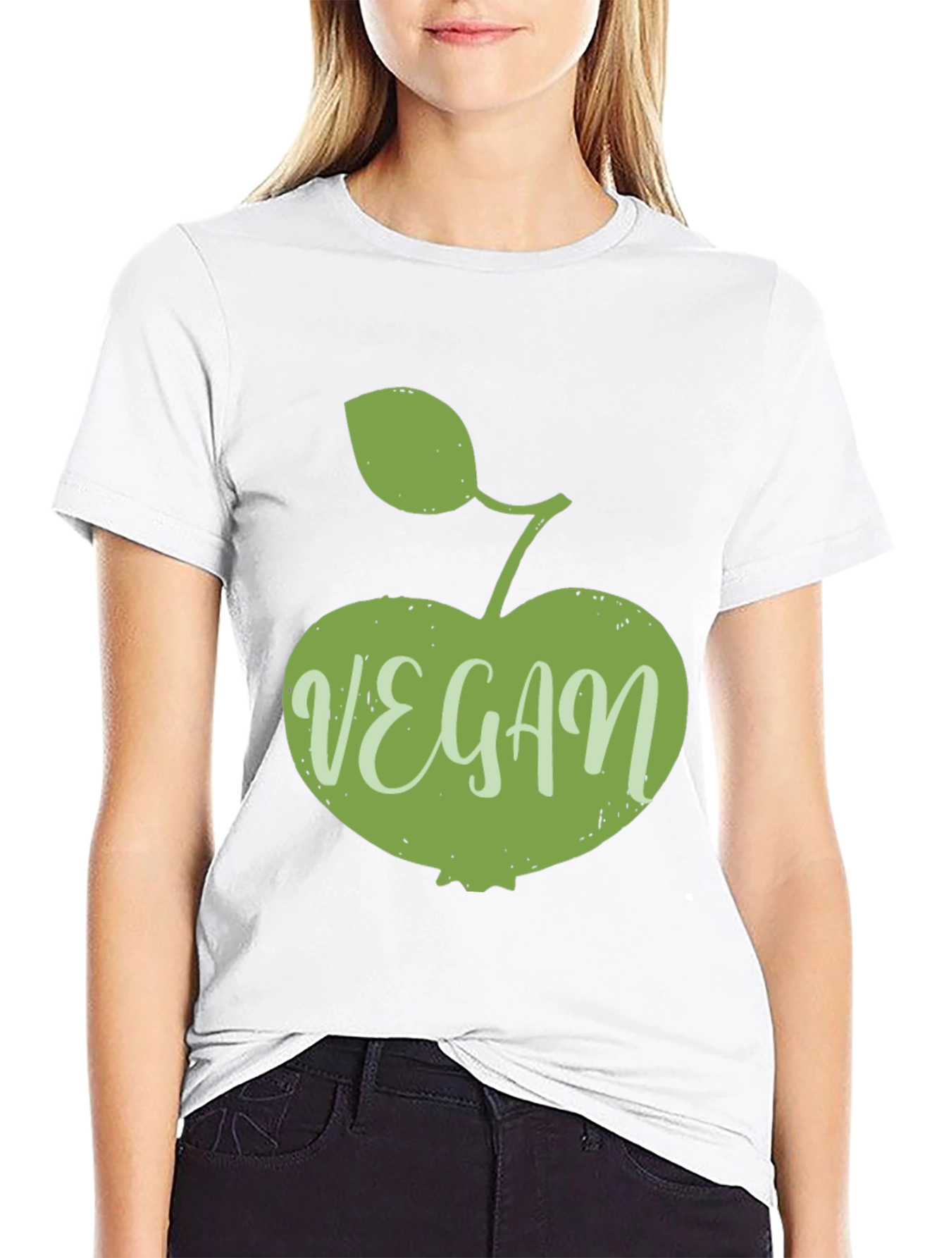 Vegan Apple Graphic T-Shirt