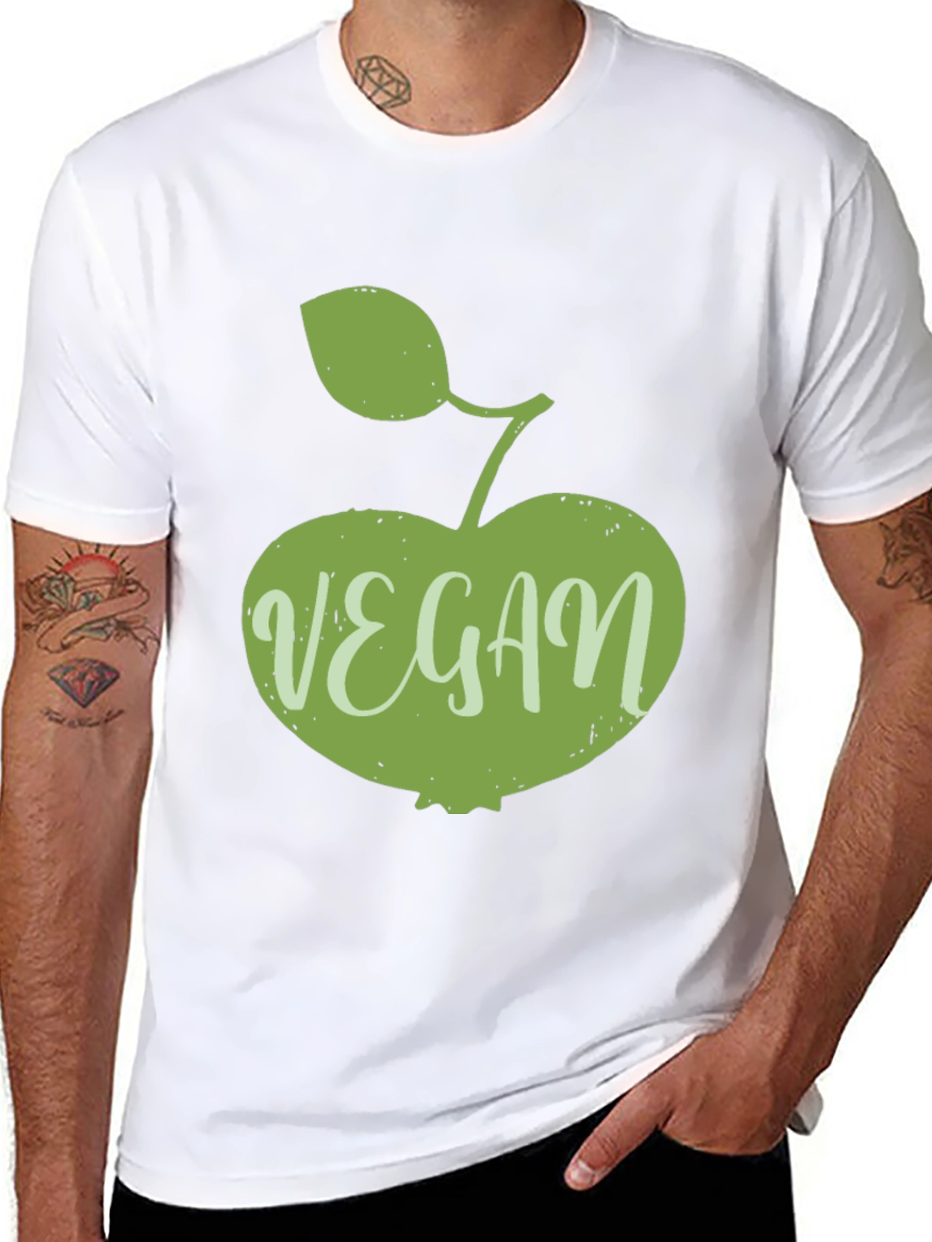 Vegan Apple Graphic T-Shirt