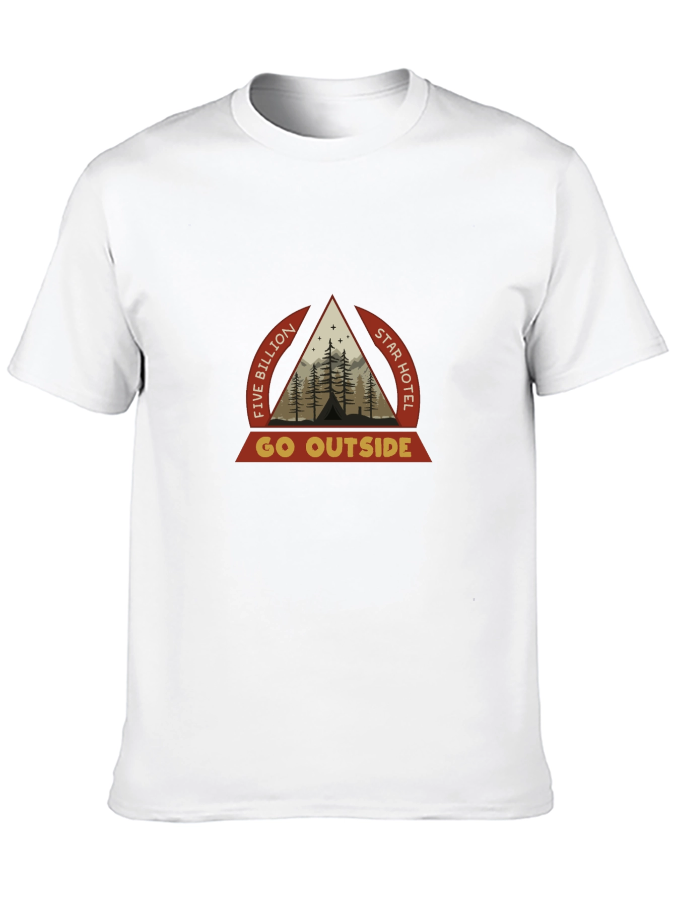 Five Billion Star Hotel Black T-Shirt - Go Outside