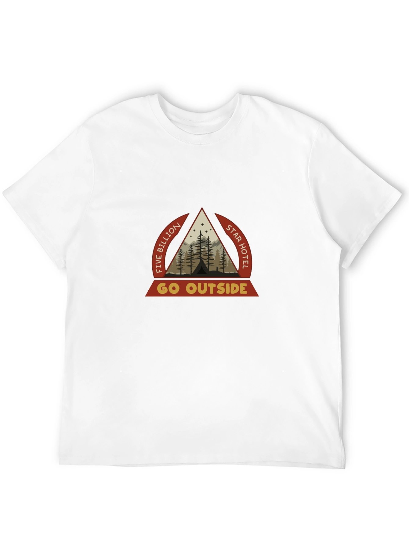 Five Billion Star Hotel Black T-Shirt - Go Outside