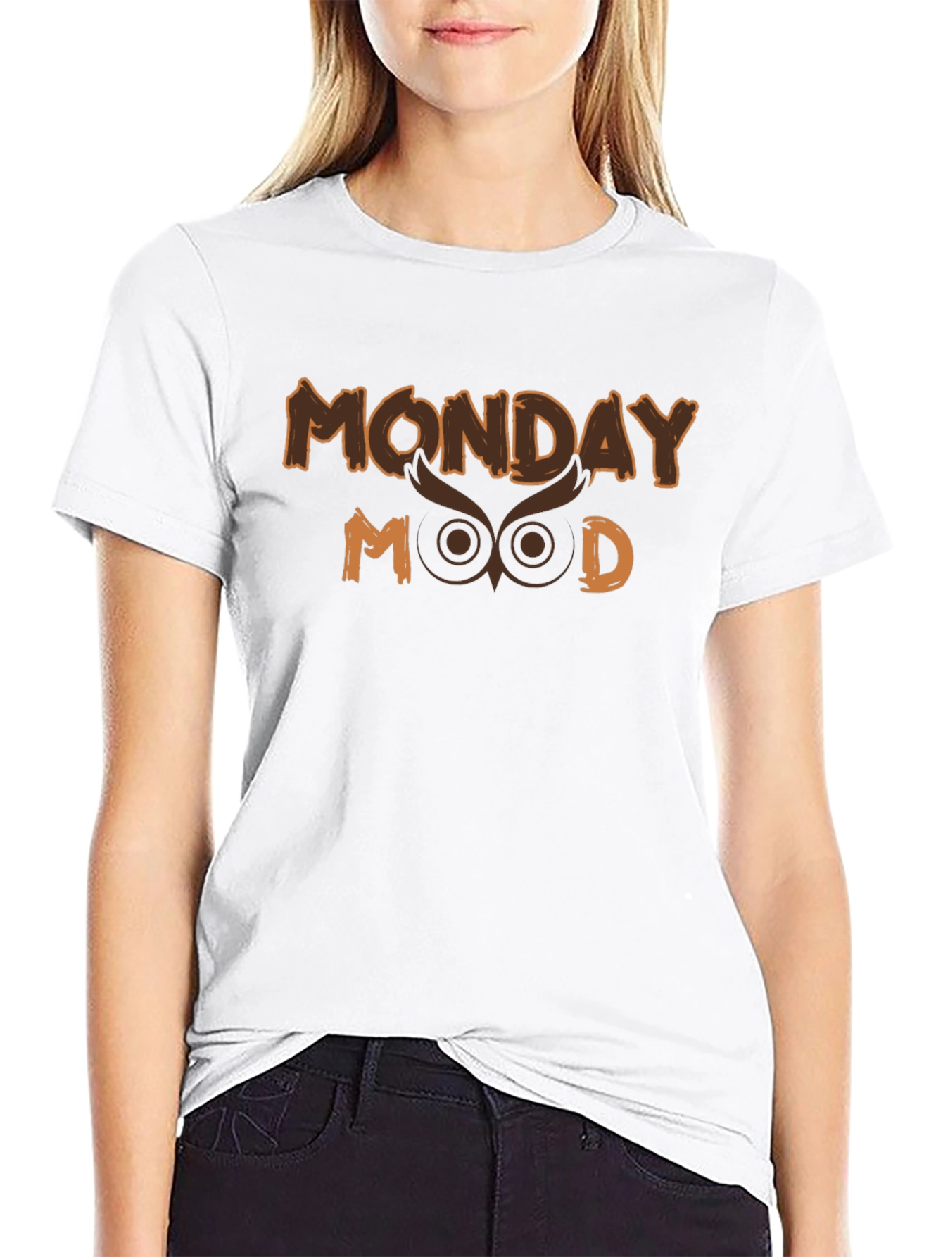 Monday Mood T-Shirt - Owl Design Tee
