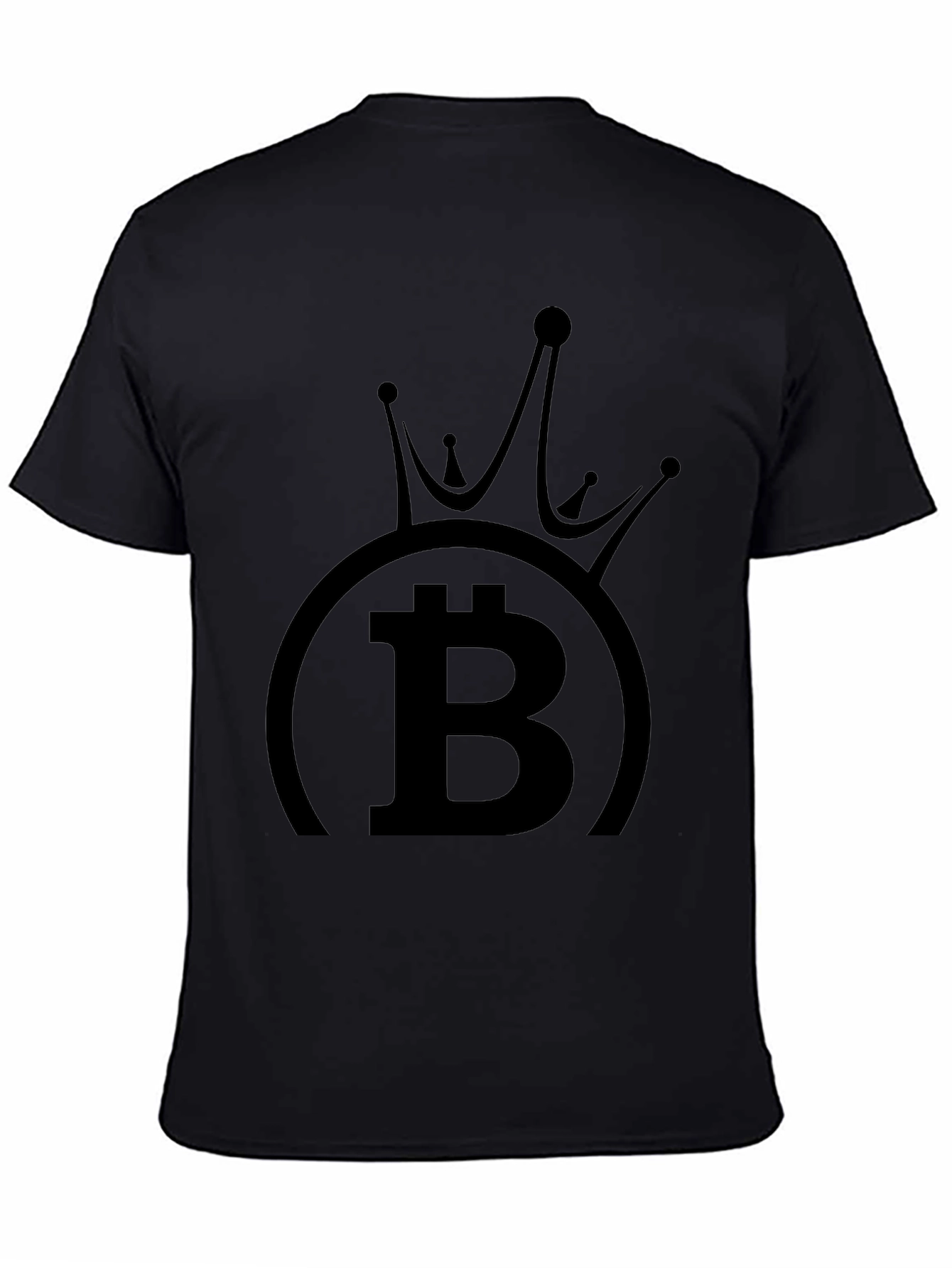 Bitcoin King Black T-Shirt Crypto Currency Tee