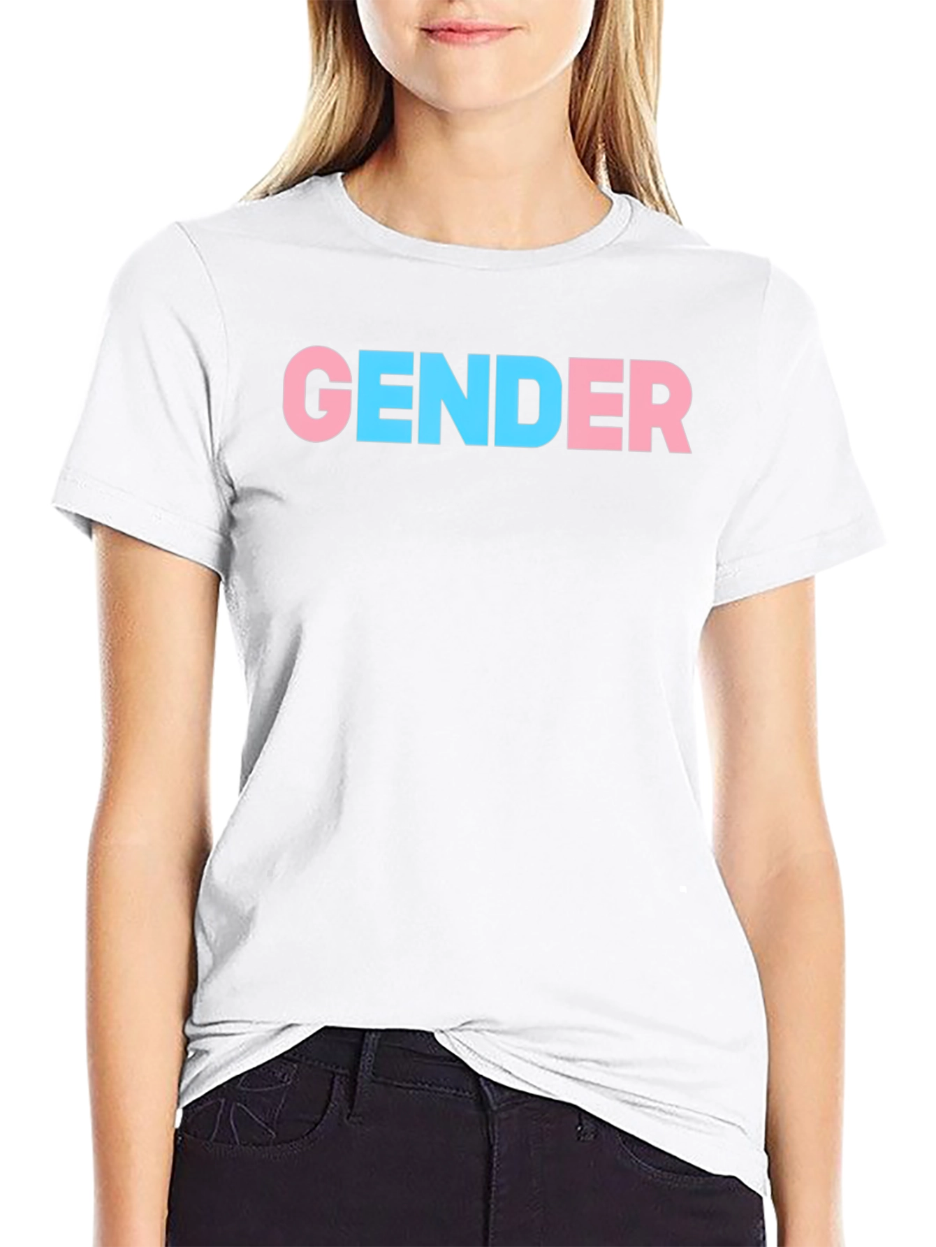 Gender Pride T-Shirt - Black Cotton Blend