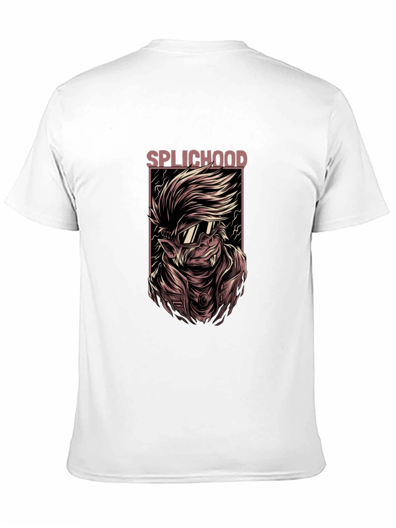 Splichood Graphic Print Black T-Shirt