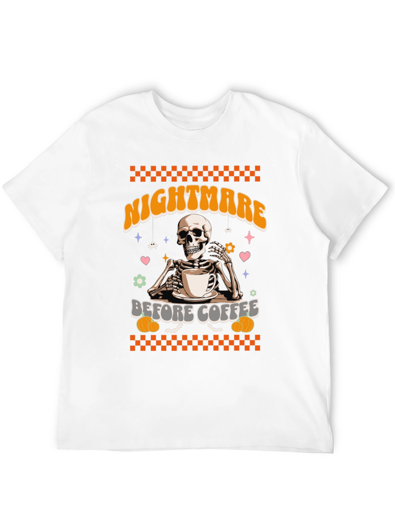 Nightmare Before Coffee Skeleton Graphic Tee