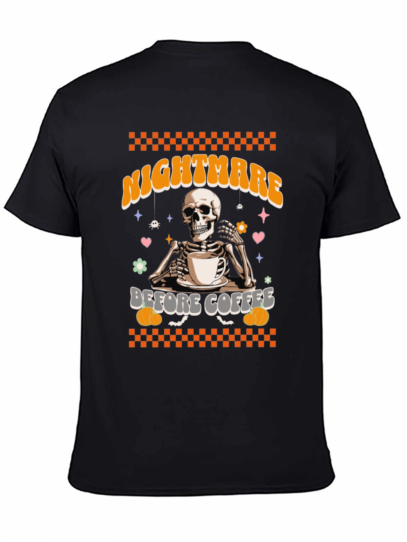 Nightmare Before Coffee Skeleton Graphic Tee